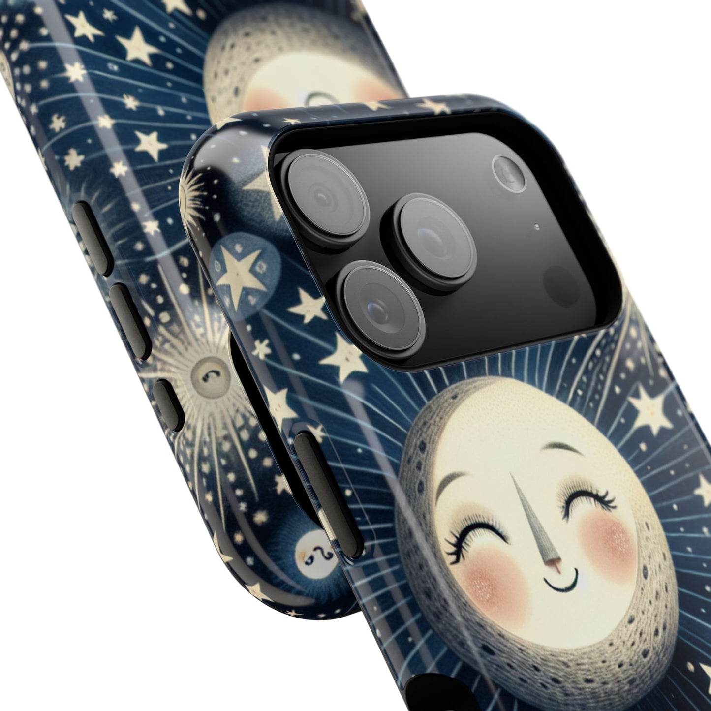 Celestial Impact-Resistant Cases, Protective Phone Cover, Moon & Stars Design, Gift for Astrology Lovers, Unique Phone Accessories, [...]