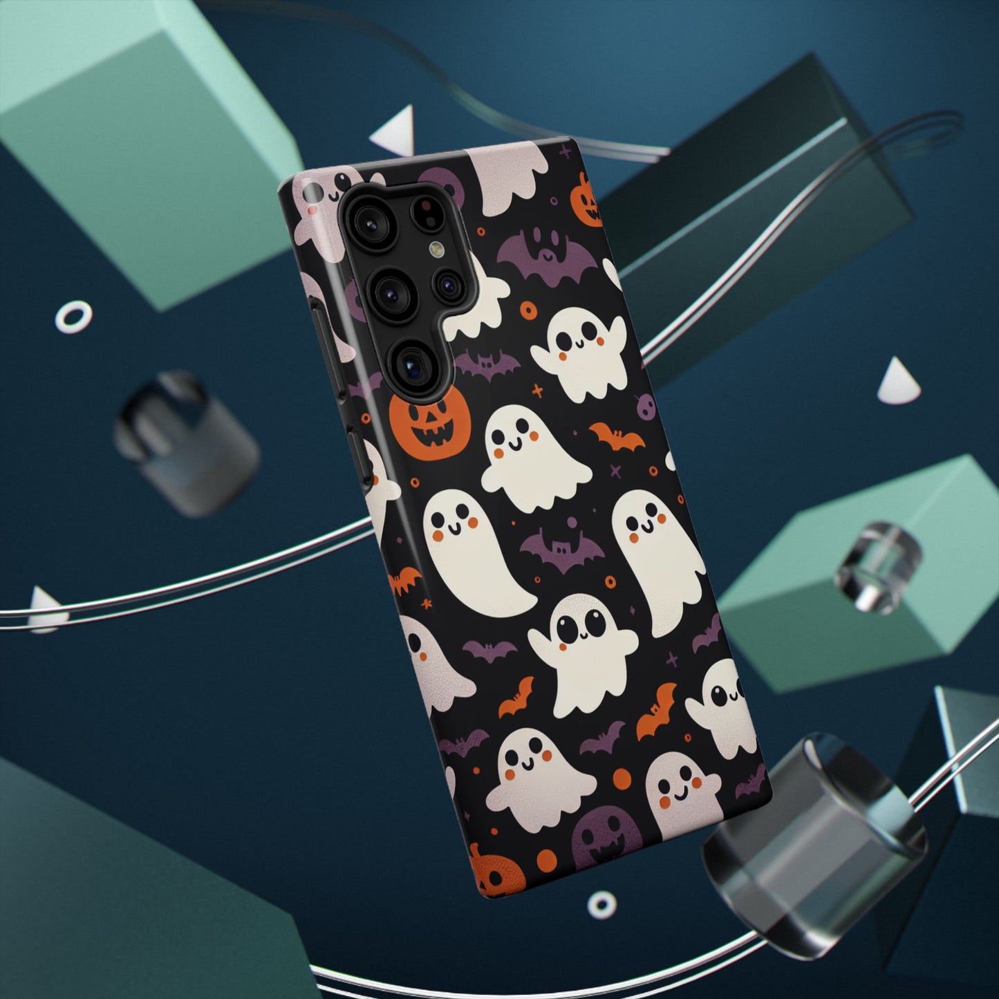 Halloween Ghost Phone Case, Cute Ghost Cases for iPhone, October Birthday Gift, Spooky Decor, Fun & Funky Cell Phone Cover