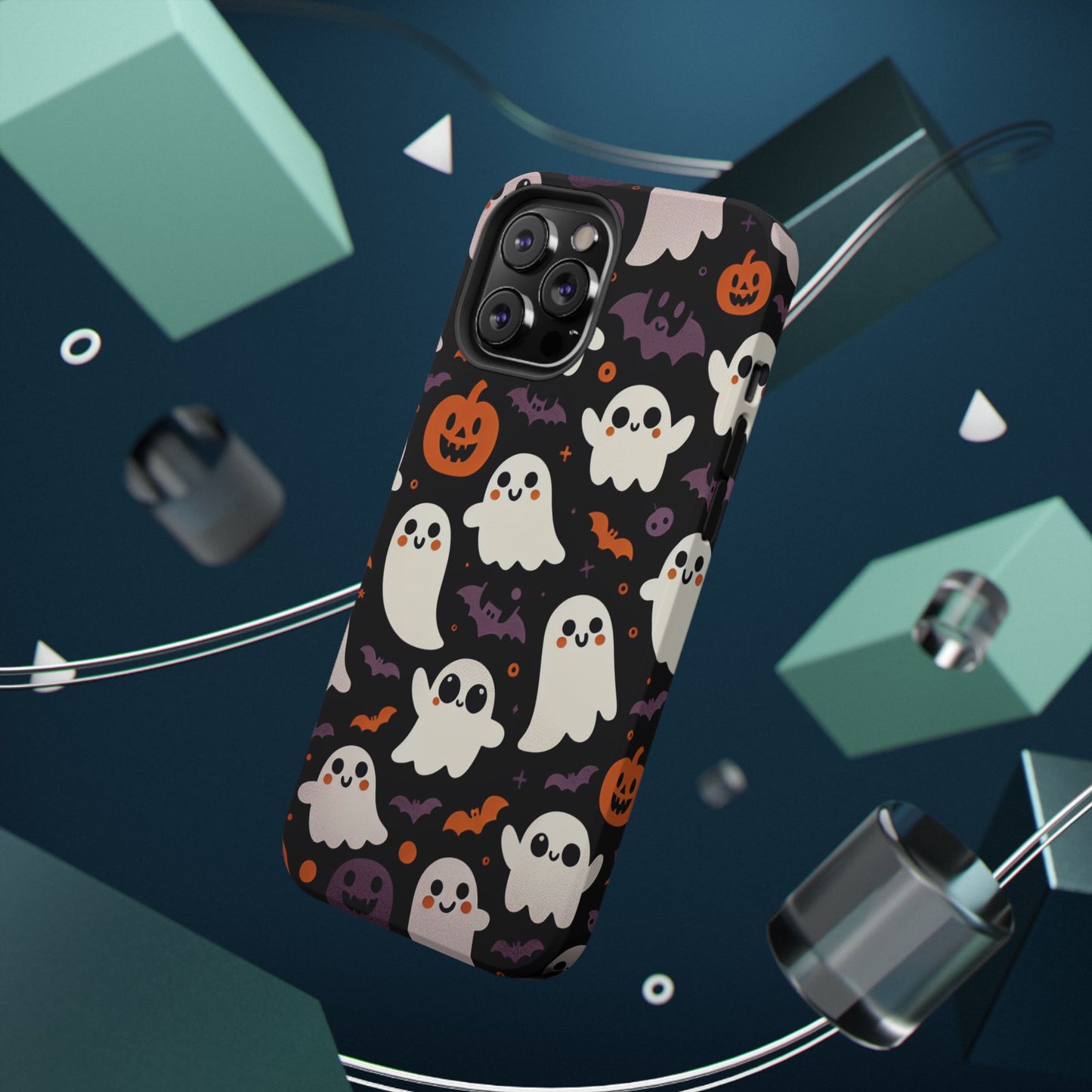 Halloween Ghost Phone Case, Cute Ghost Cases for iPhone, October Birthday Gift, Spooky Decor, Fun & Funky Cell Phone Cover