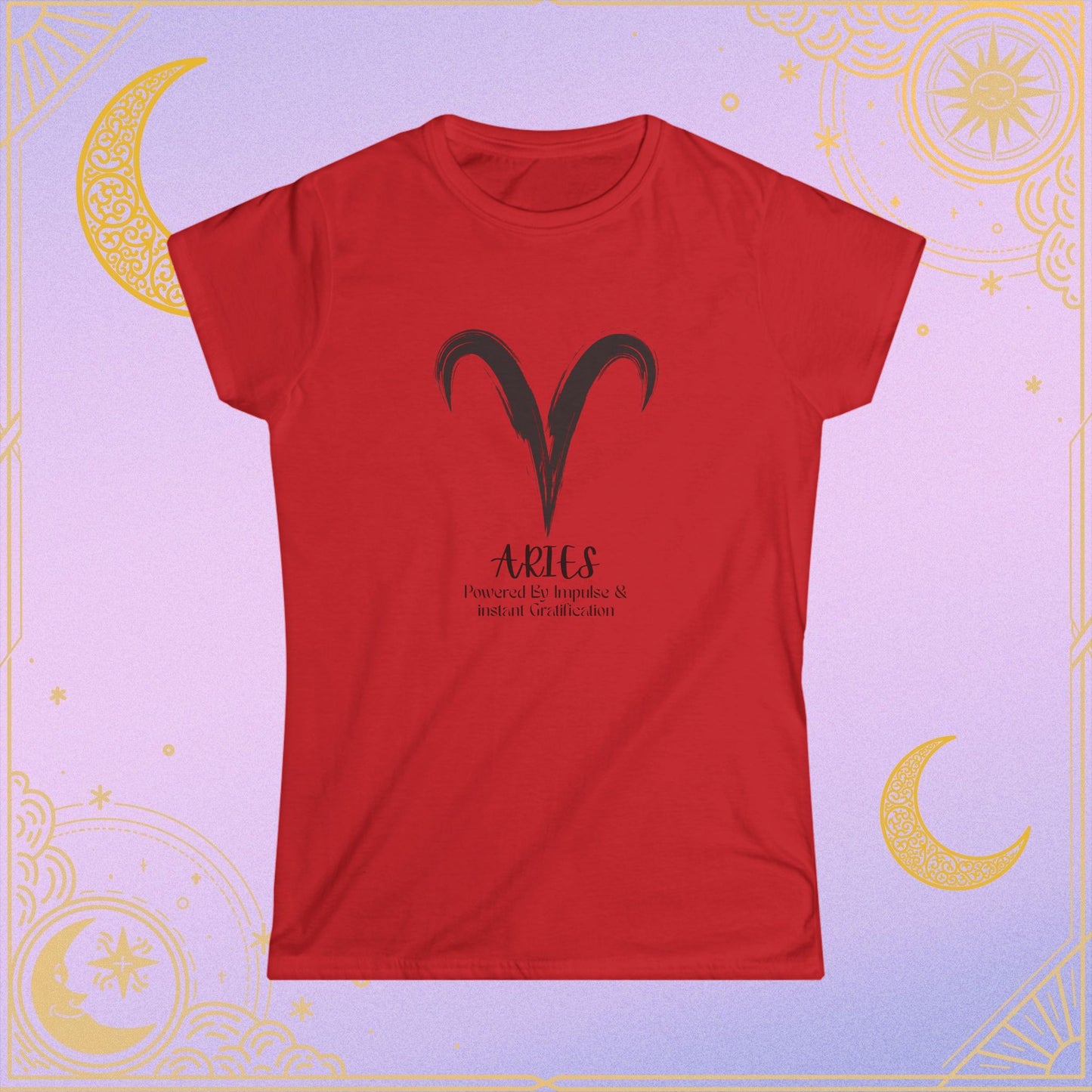 Aries Zodiac Women's Tee, Astrology Shirt, Birthday Gift for Aries, Horoscope Top, Celestial Fashion, Zodiac Apparel