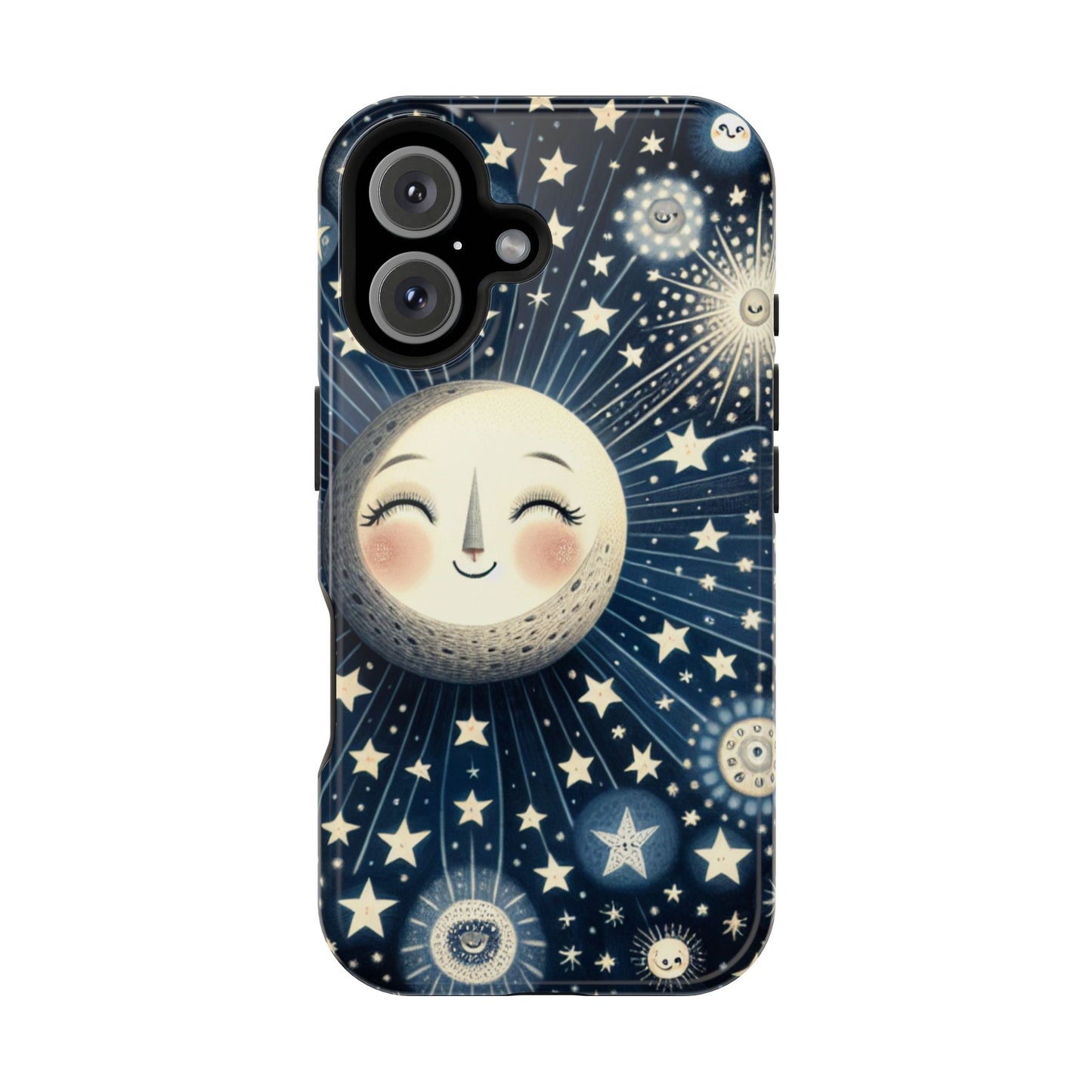 Celestial Impact-Resistant Cases, Protective Phone Cover, Moon & Stars Design, Gift for Astrology Lovers, Unique Phone Accessories, [...]