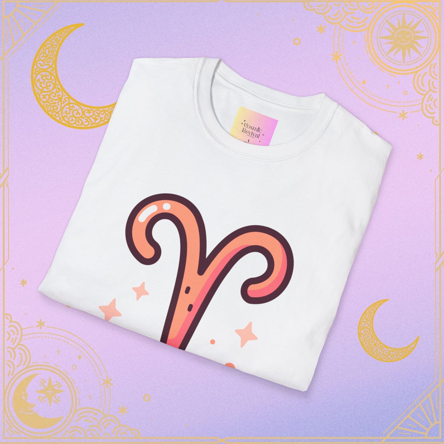 Aries Zodiac T-Shirt for Astrology Lovers, Horoscope Tee, Unisex Softstyle Shirt, Birthday Gift, Celestial Fashion