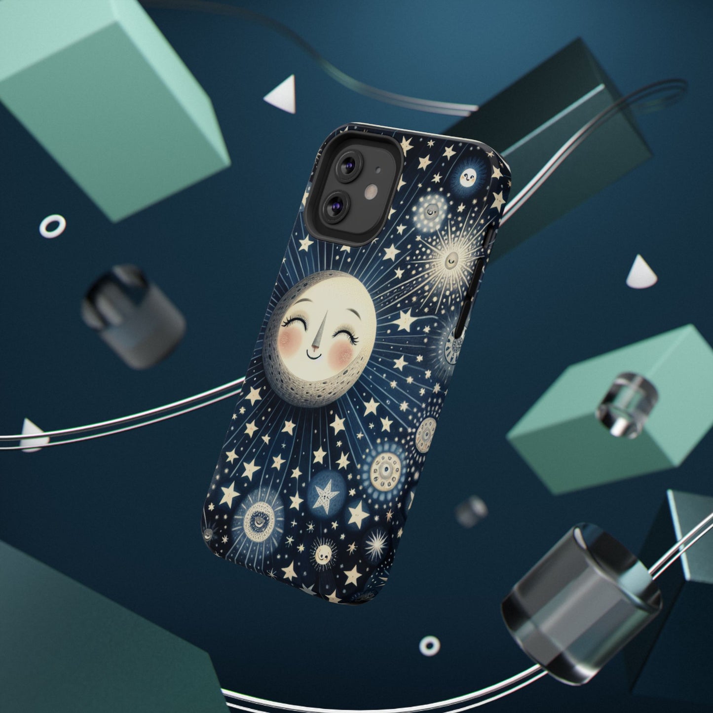 Celestial Impact-Resistant Cases, Protective Phone Cover, Moon & Stars Design, Gift for Astrology Lovers, Unique Phone Accessories, [...]