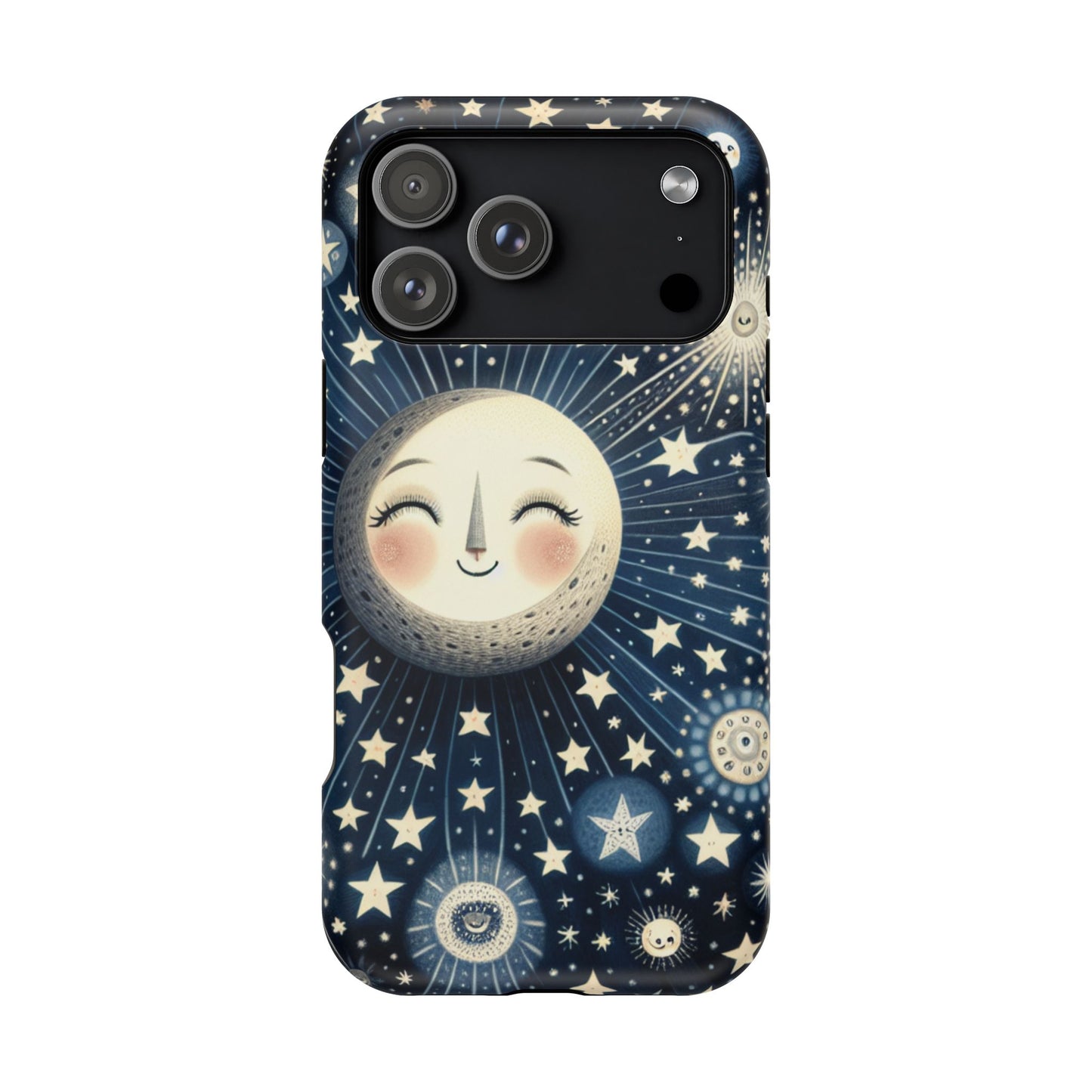 Celestial Impact-Resistant Cases, Protective Phone Cover, Moon & Stars Design, Gift for Astrology Lovers, Unique Phone Accessories, [...]