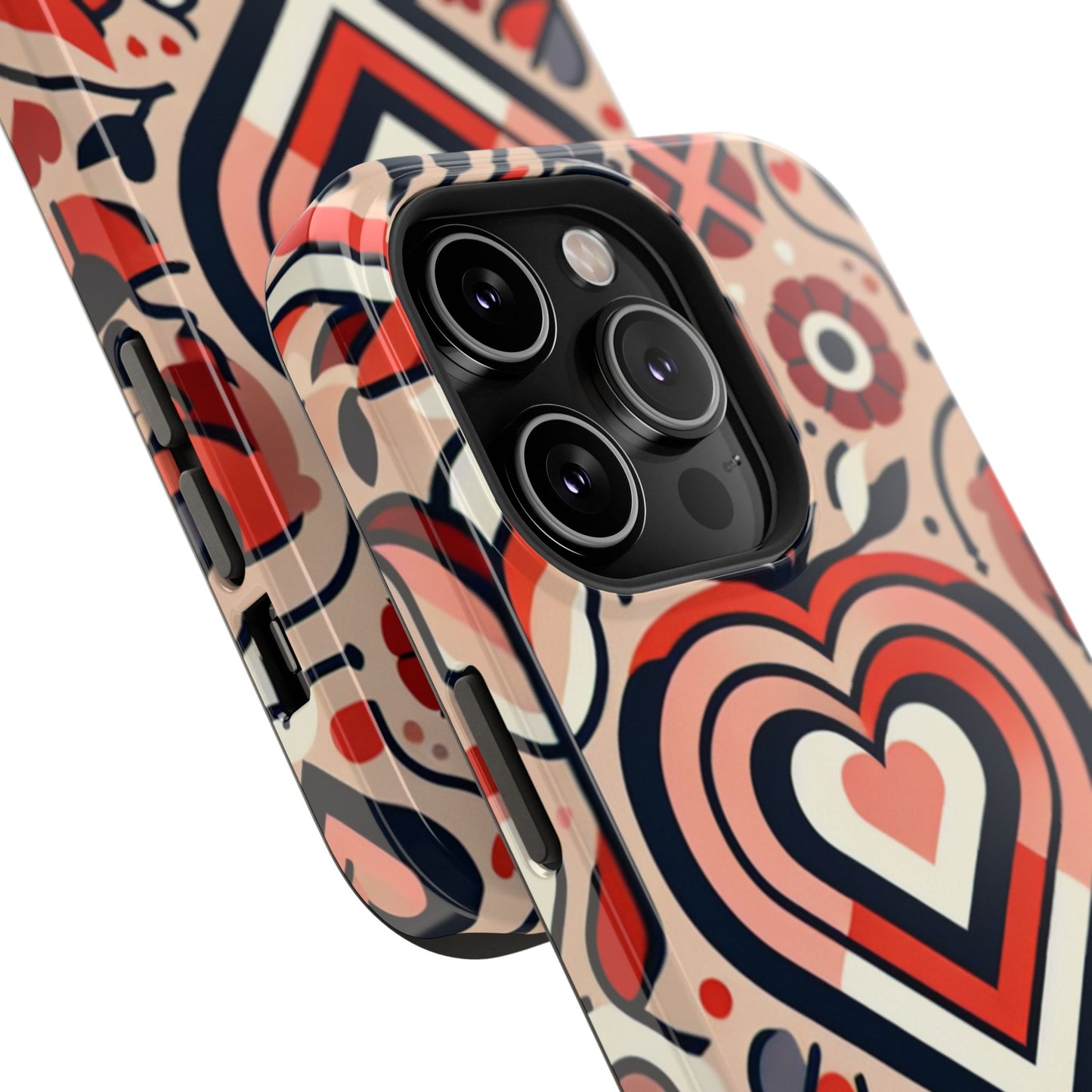 Heartfelt Impact-Resistant Phone Cases, Durable Phone Covers, Love-Themed Accessories, Valentine's Gifts, Unique Tech Cases