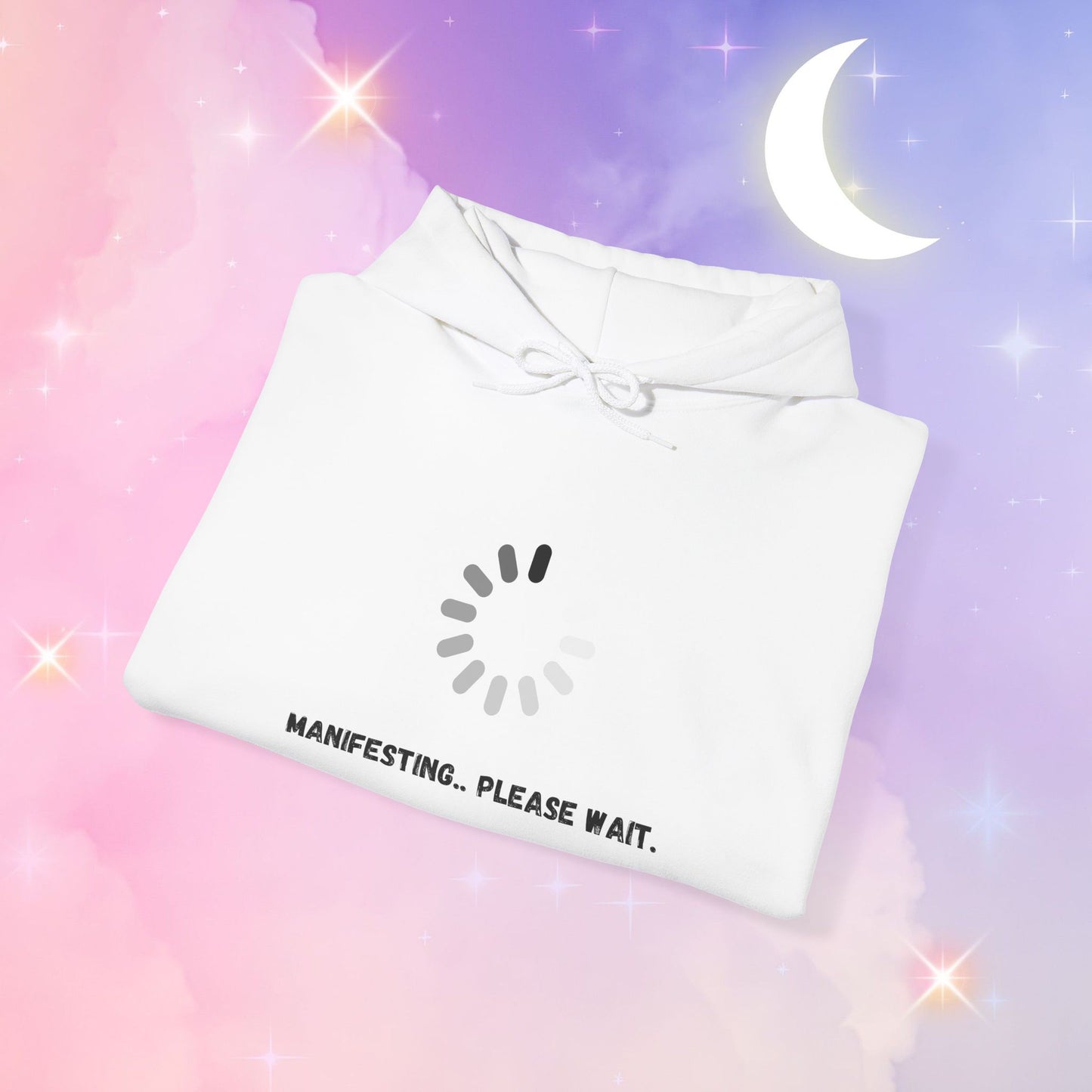 Manifesting Hoodie - Unisex Heavy Blend™ Sweatshirt, Cozy Layer for Dreamers, Gift for Friends, Affirmation Apparel, Self-Care Fashion