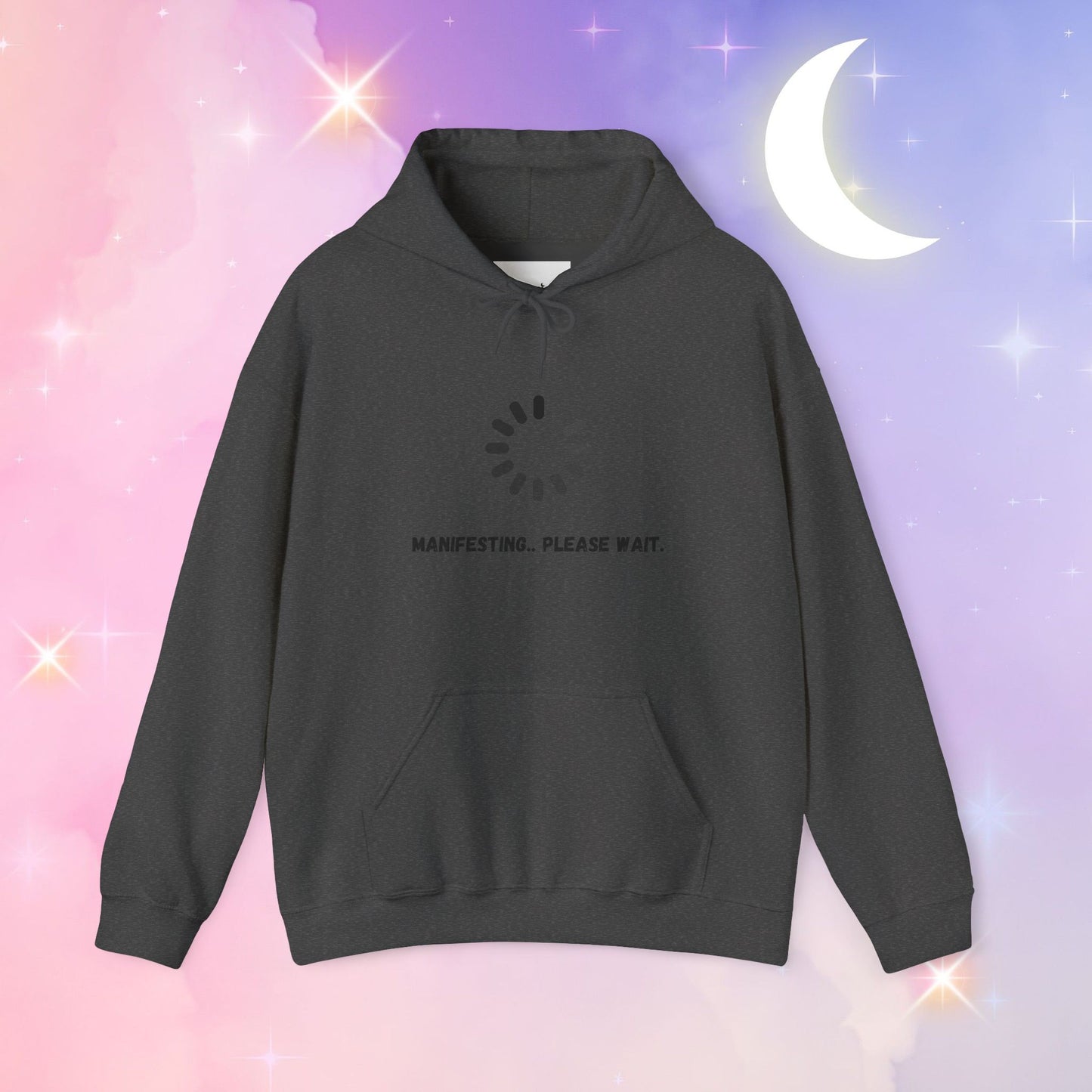 Manifesting Hoodie - Unisex Heavy Blend™ Sweatshirt, Cozy Layer for Dreamers, Gift for Friends, Affirmation Apparel, Self-Care Fashion