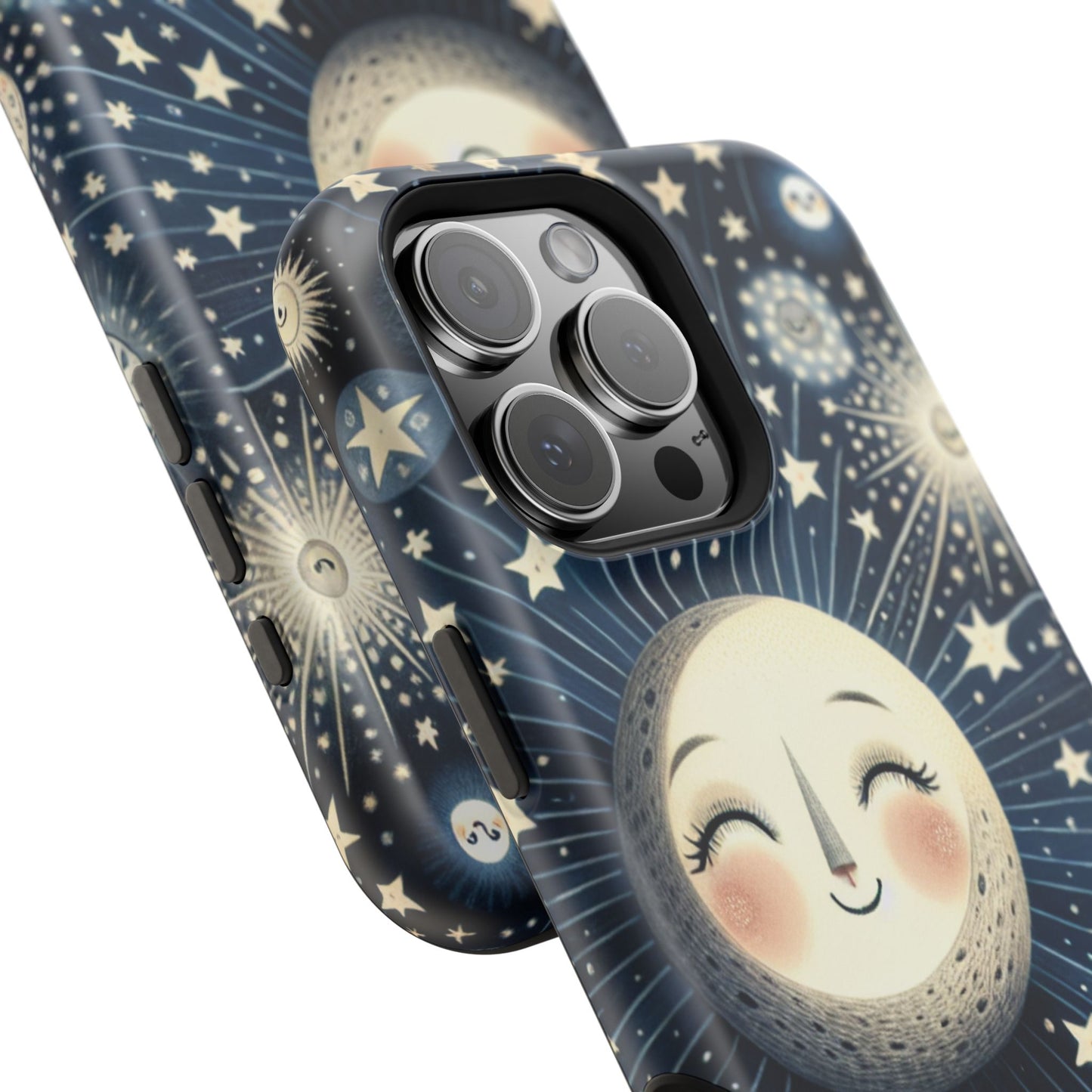 Celestial Impact-Resistant Cases, Protective Phone Cover, Moon & Stars Design, Gift for Astrology Lovers, Unique Phone Accessories, [...]