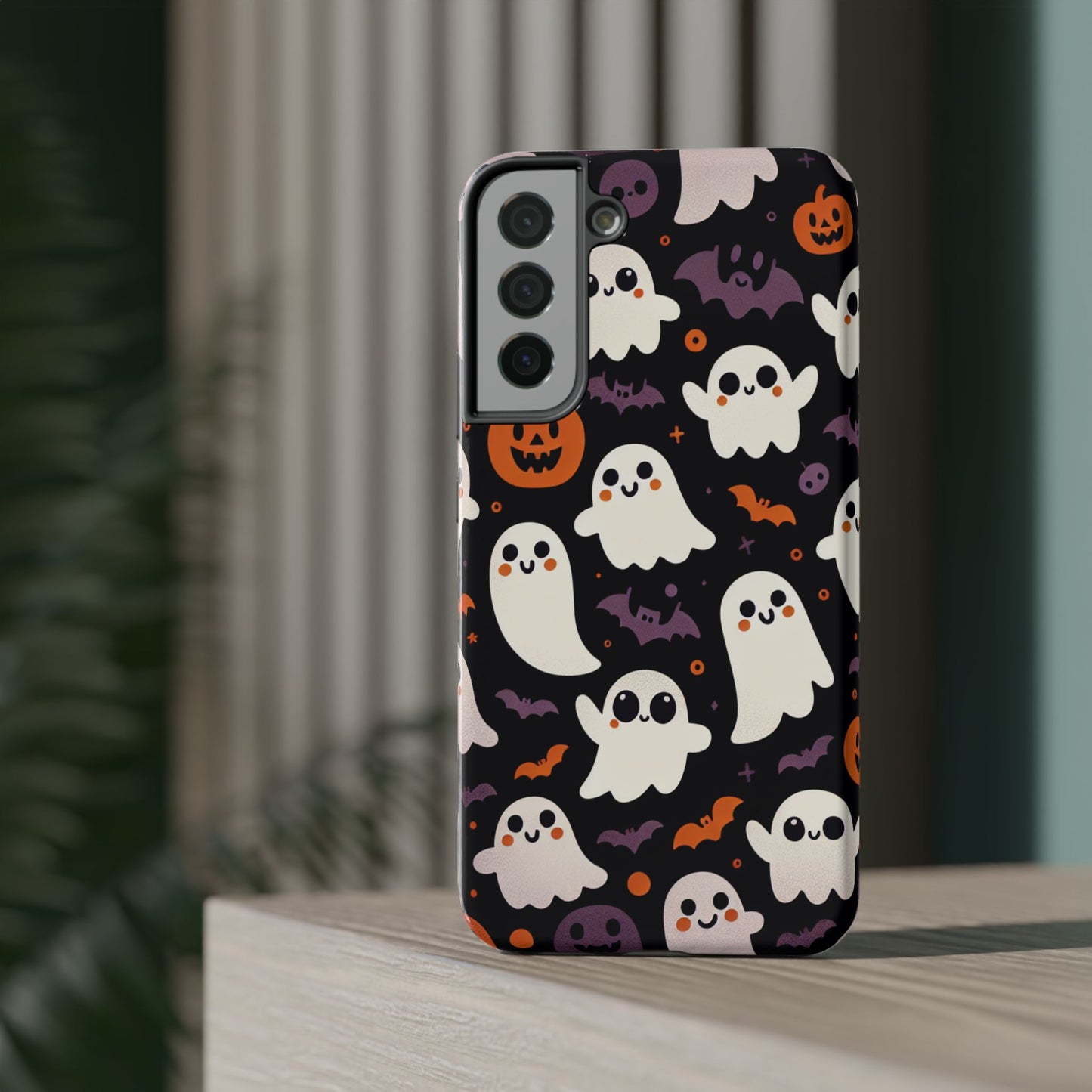 Halloween Ghost Phone Case, Cute Ghost Cases for iPhone, October Birthday Gift, Spooky Decor, Fun & Funky Cell Phone Cover