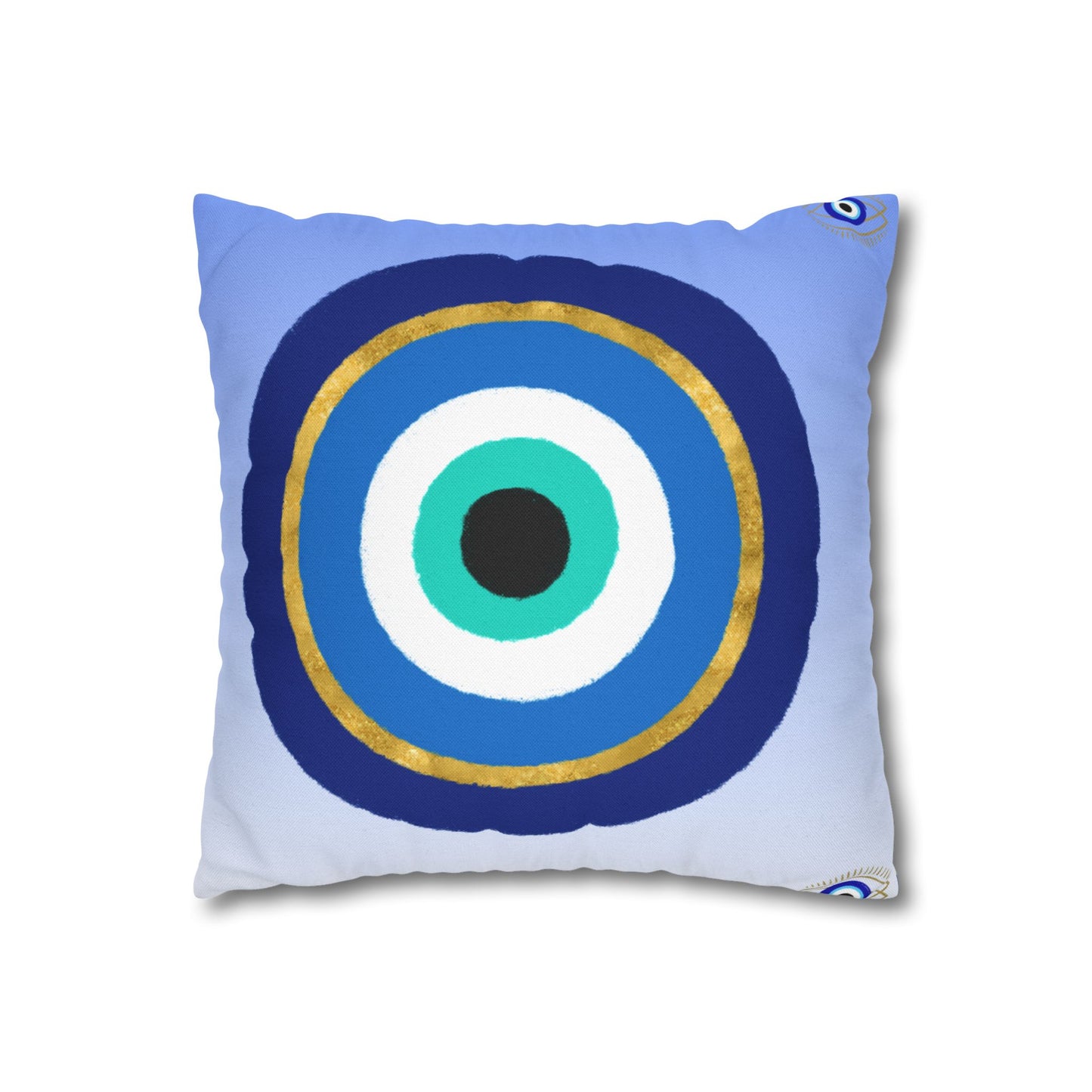 Evil Eye Pillowcase, Boho Decor, Home Styling, Meditation Gift, Spiritual Vibes, Protective Charm