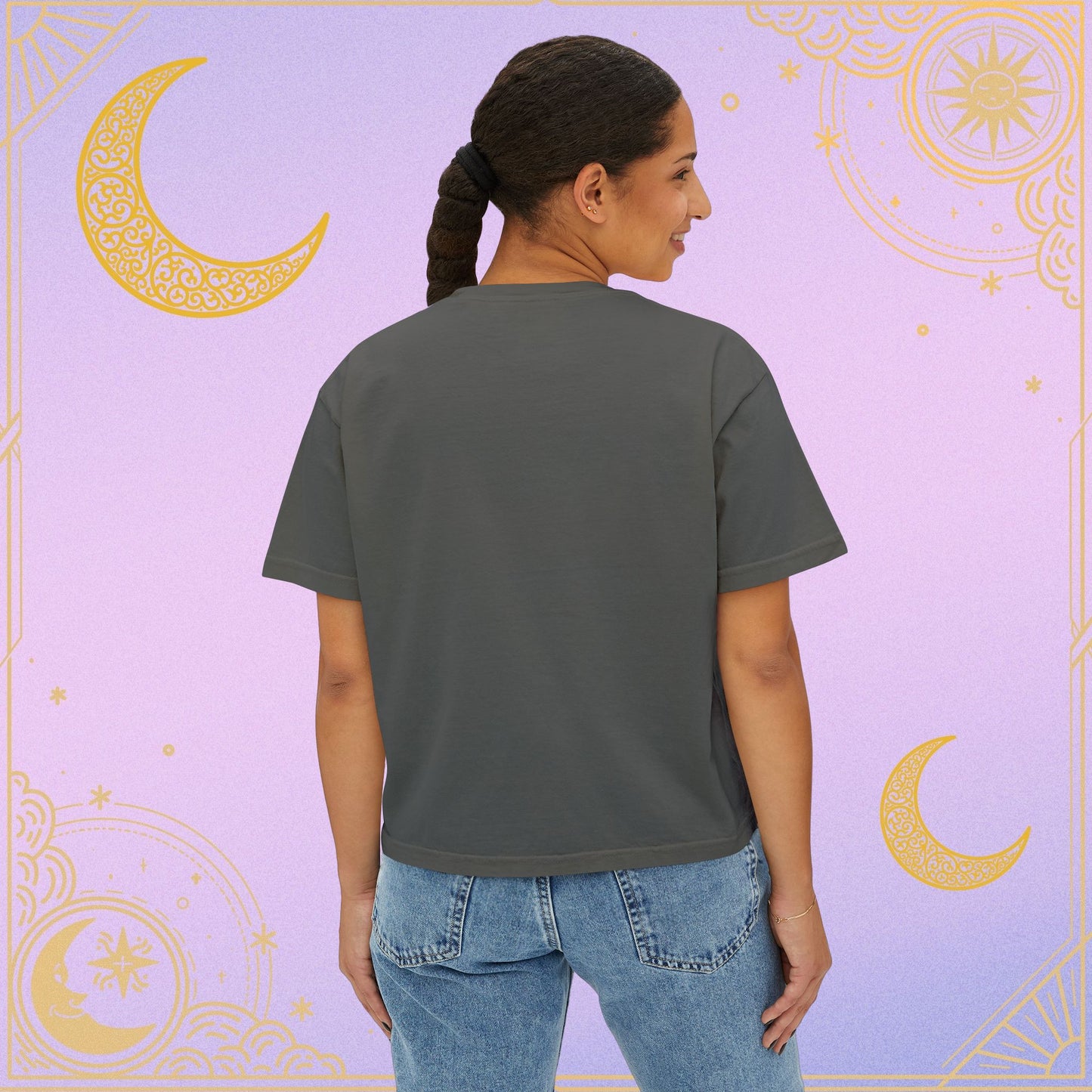 Virgo Astrology Women's Boxy Tee, Celestial Graphic Tee, Horoscope T-Shirt, Astrology Clothing, Gift for Virgo