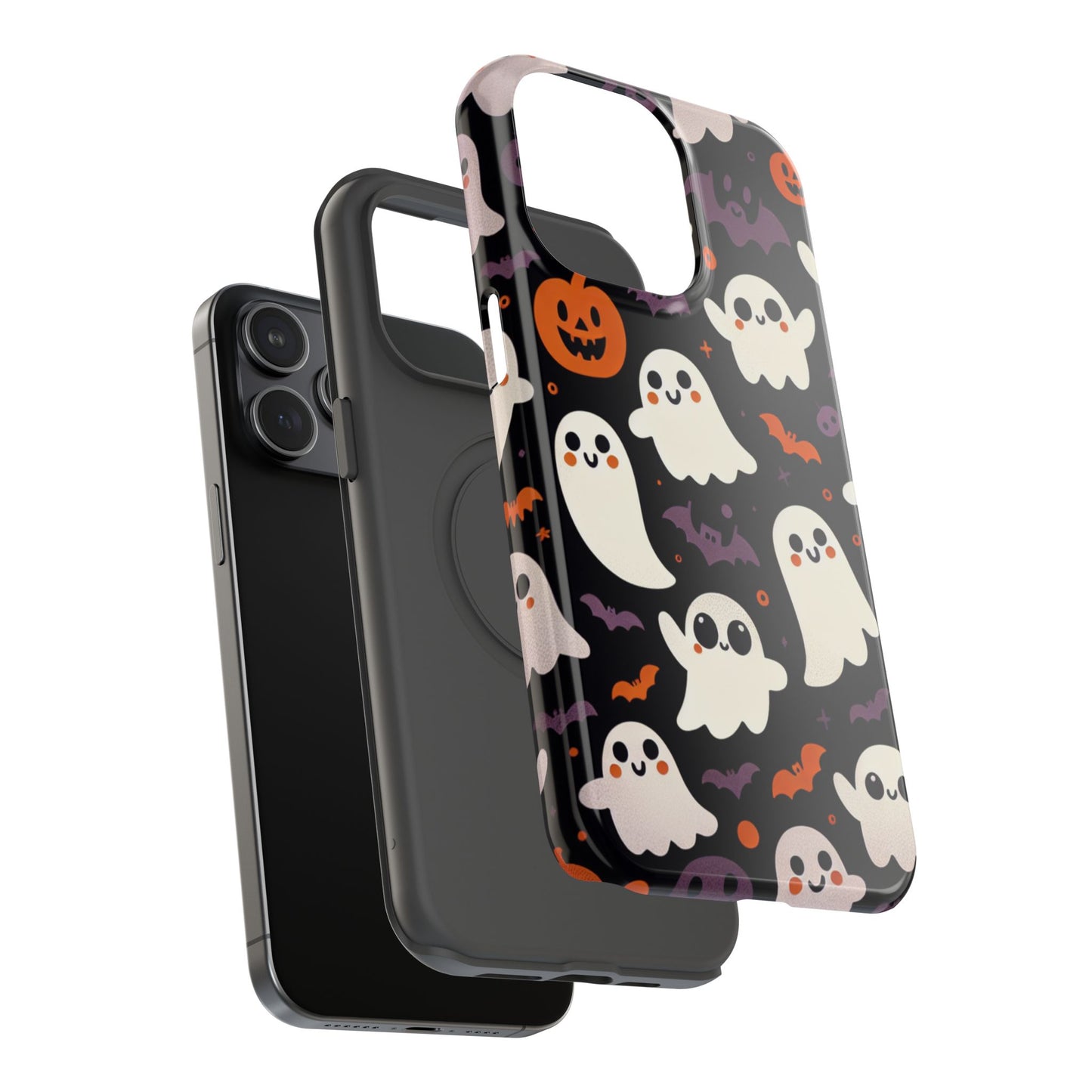 Halloween Ghost Phone Case, Cute Ghost Cases for iPhone, October Birthday Gift, Spooky Decor, Fun & Funky Cell Phone Cover
