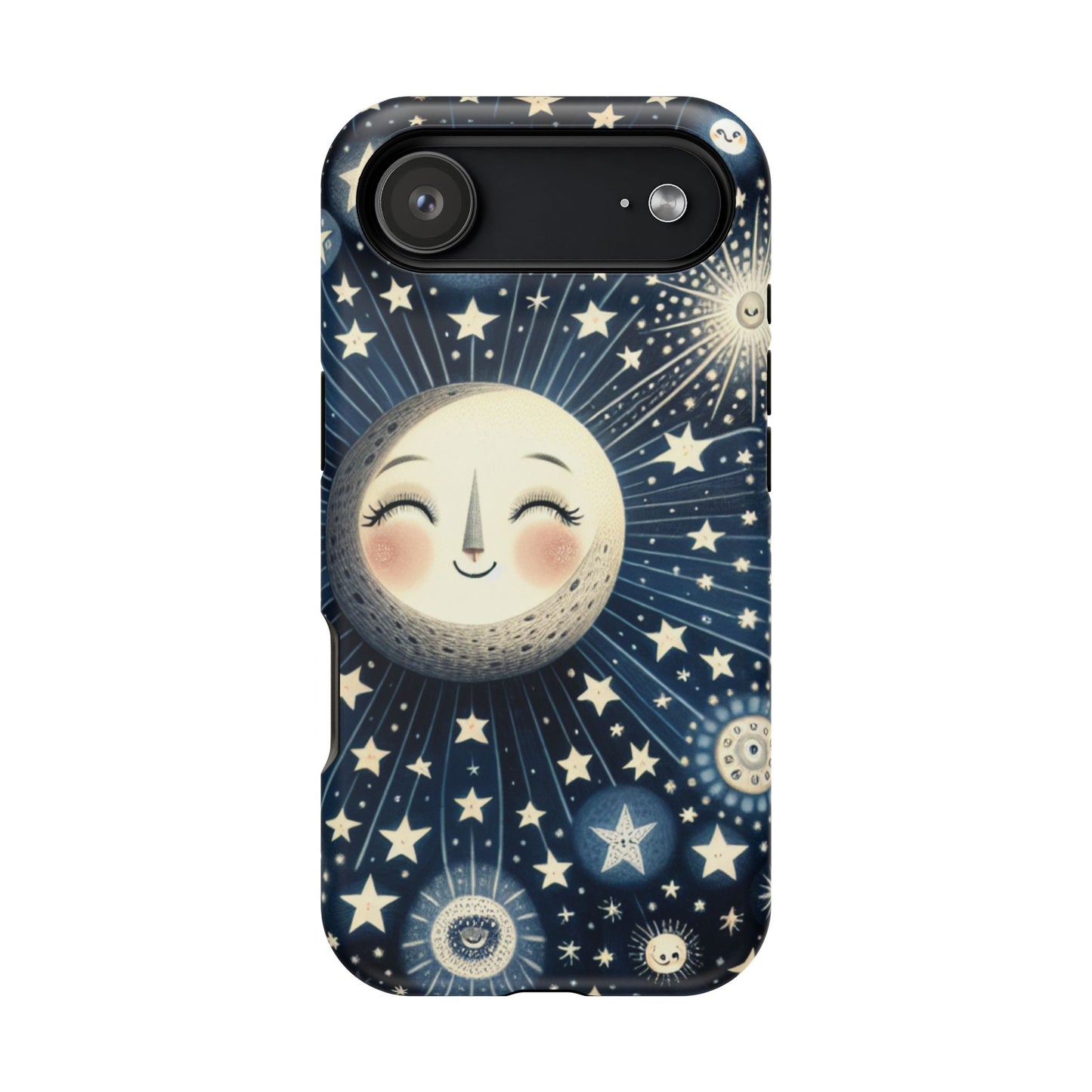 Celestial Impact-Resistant Cases, Protective Phone Cover, Moon & Stars Design, Gift for Astrology Lovers, Unique Phone Accessories, [...]