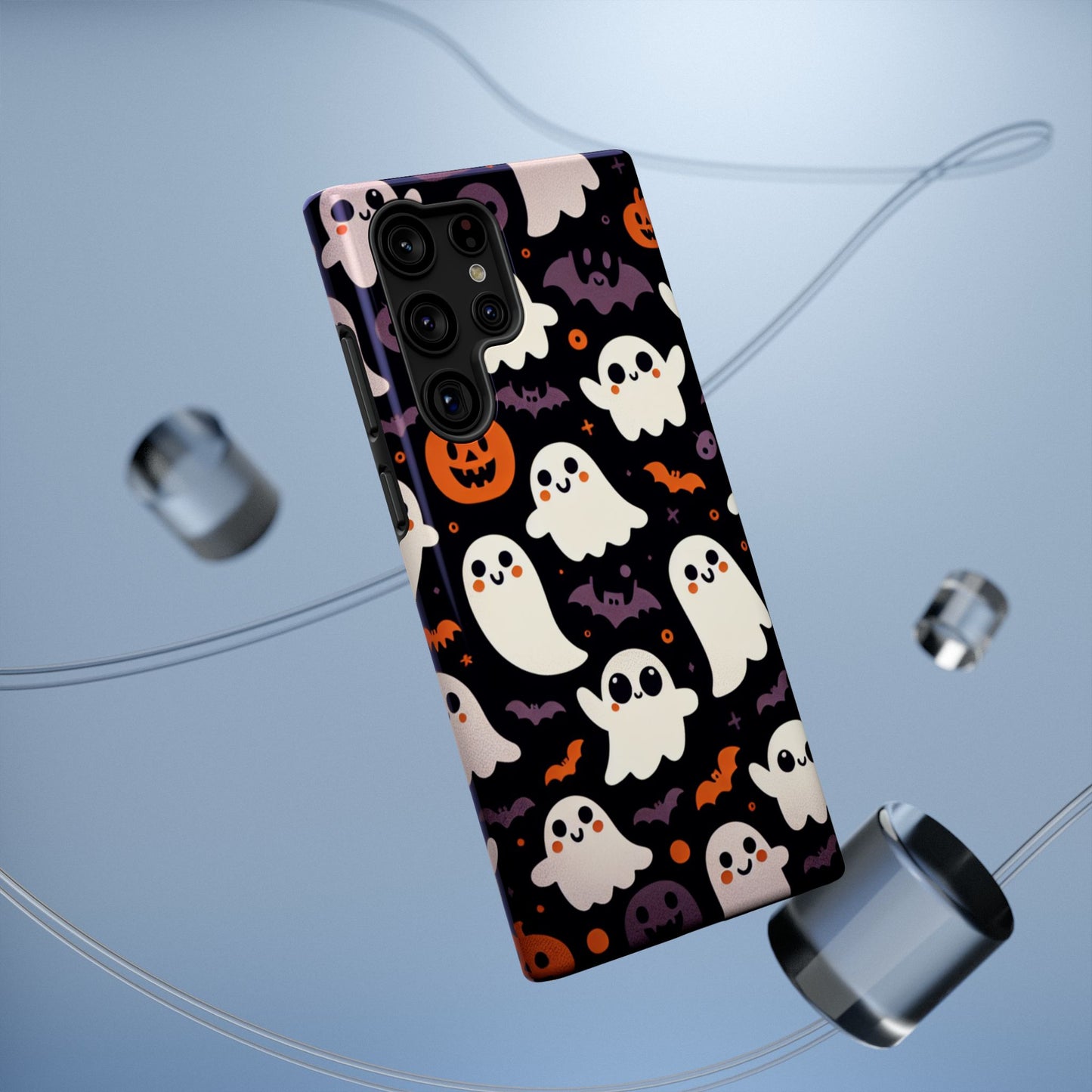 Halloween Ghost Phone Case, Cute Ghost Cases for iPhone, October Birthday Gift, Spooky Decor, Fun & Funky Cell Phone Cover