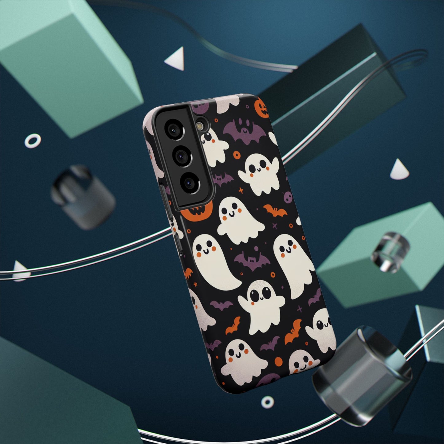Halloween Ghost Phone Case, Cute Ghost Cases for iPhone, October Birthday Gift, Spooky Decor, Fun & Funky Cell Phone Cover