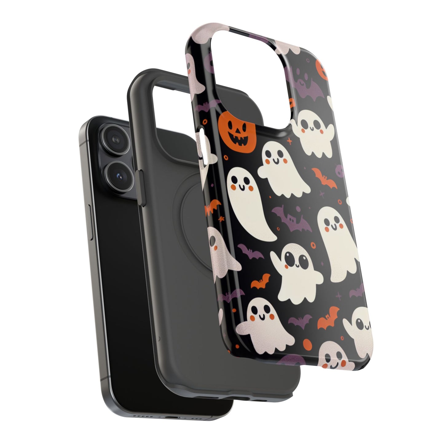 Halloween Ghost Phone Case, Cute Ghost Cases for iPhone, October Birthday Gift, Spooky Decor, Fun & Funky Cell Phone Cover
