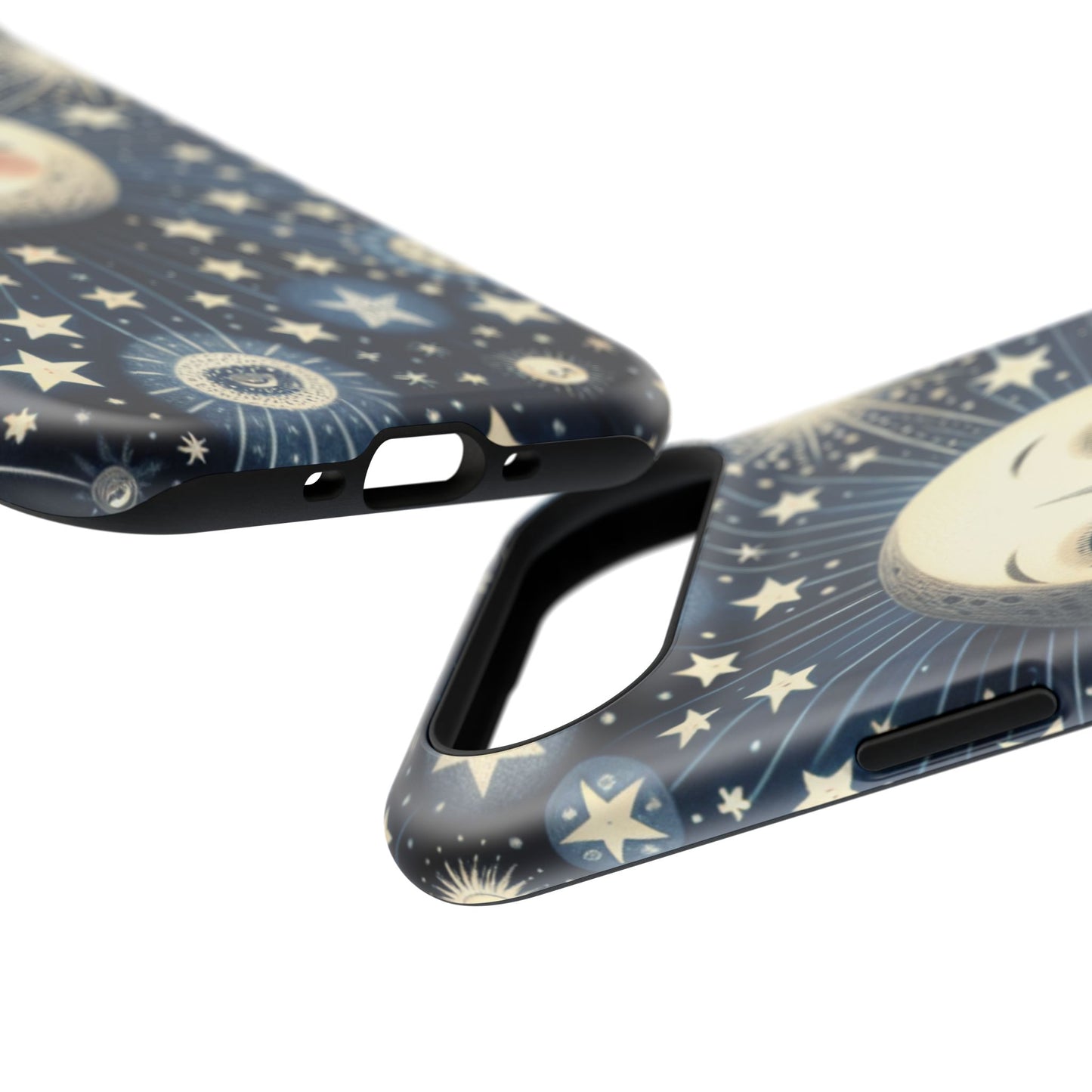 Celestial Impact-Resistant Cases, Protective Phone Cover, Moon & Stars Design, Gift for Astrology Lovers, Unique Phone Accessories, [...]