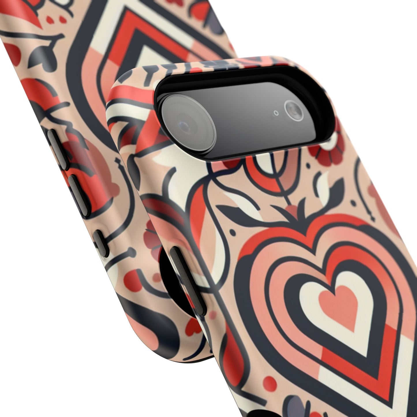 Heartfelt Impact-Resistant Phone Cases, Durable Phone Covers, Love-Themed Accessories, Valentine's Gifts, Unique Tech Cases