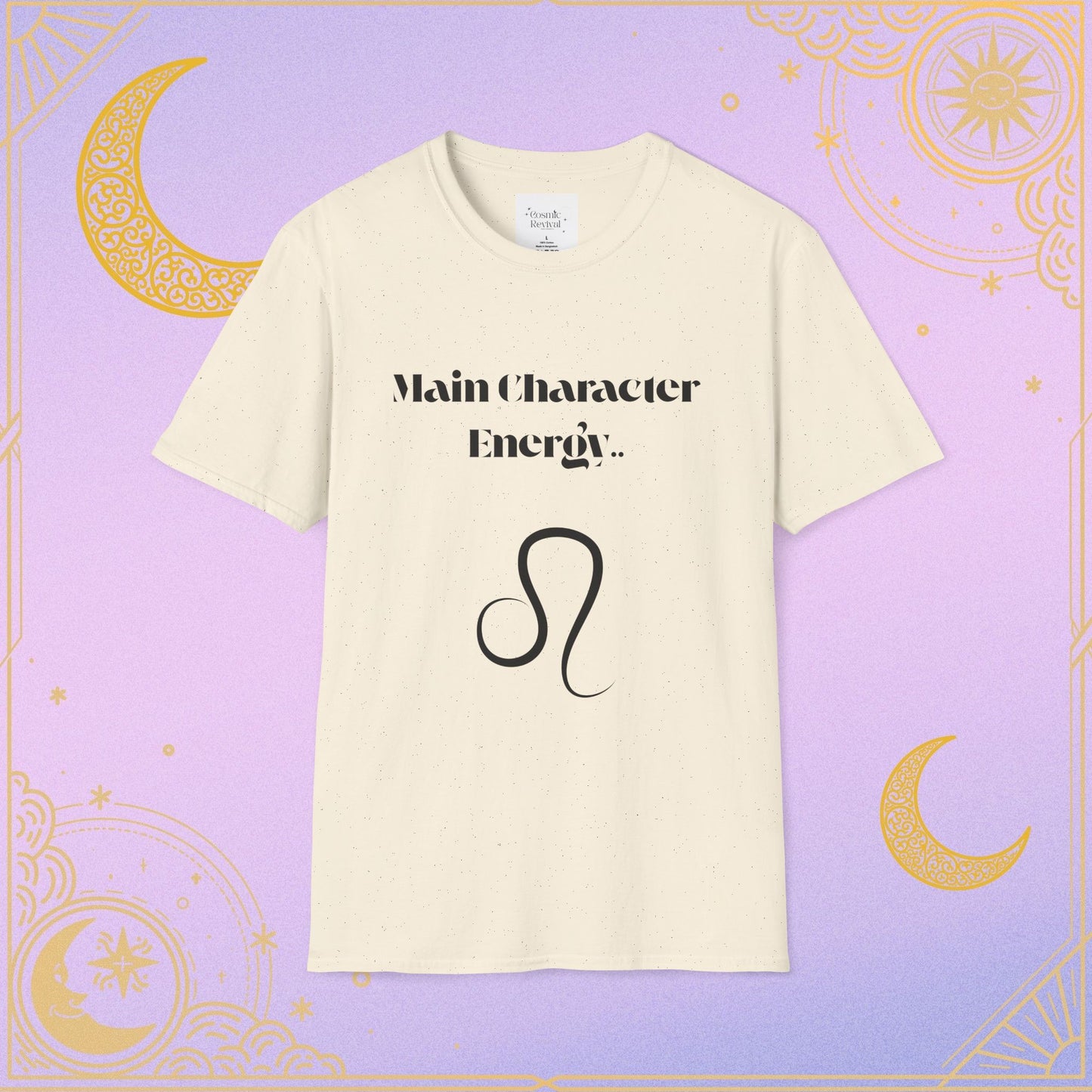 Main Character Energy Unisex T-Shirt, Astrology Tee, Gift for Leo, Casual Wear, Zodiac Shirt, Birthday Gift, Trendy Top