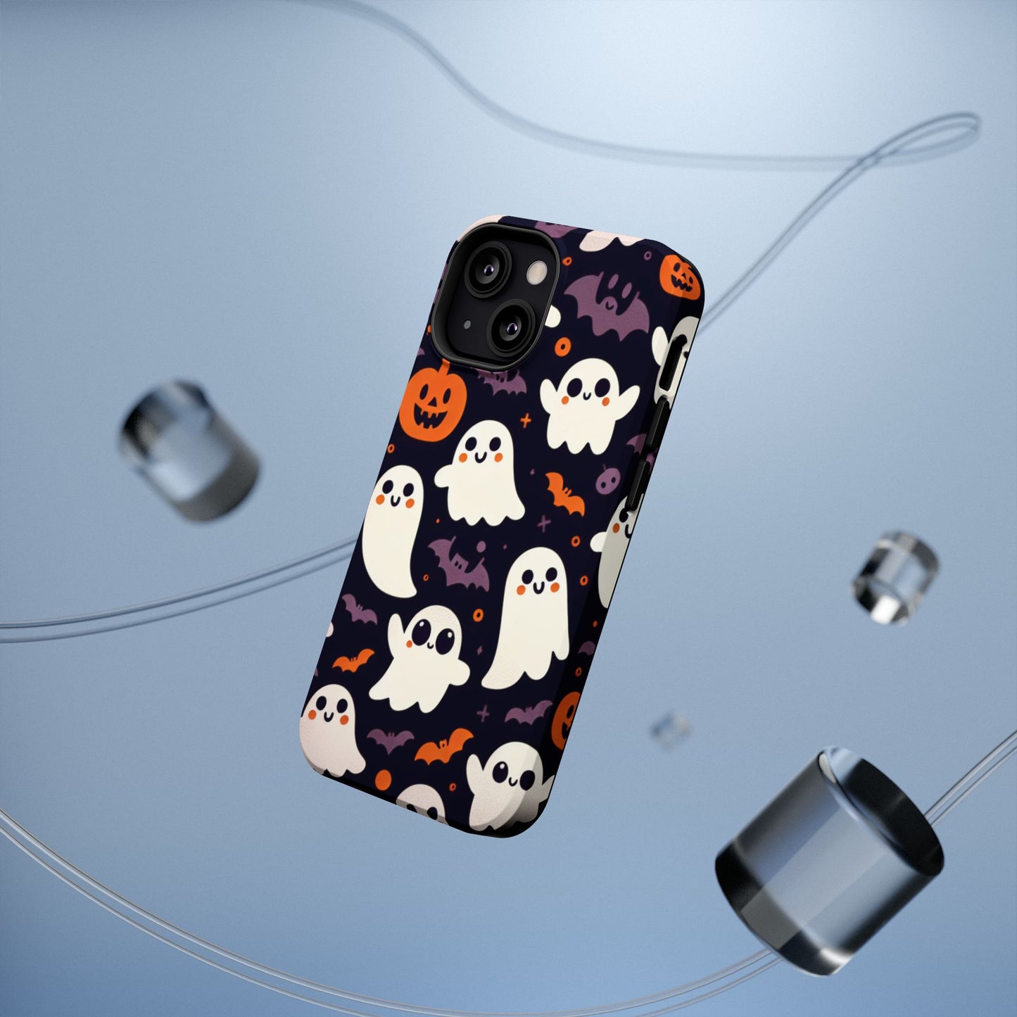 Halloween Ghost Phone Case, Cute Ghost Cases for iPhone, October Birthday Gift, Spooky Decor, Fun & Funky Cell Phone Cover