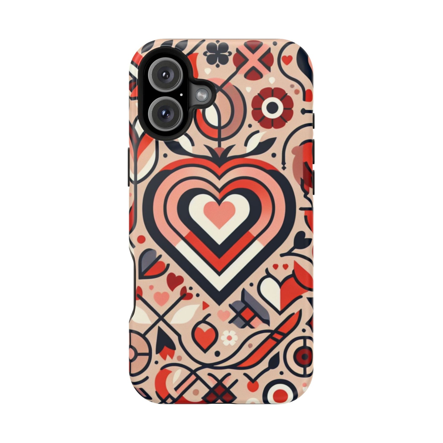 Heartfelt Impact-Resistant Phone Cases, Durable Phone Covers, Love-Themed Accessories, Valentine's Gifts, Unique Tech Cases