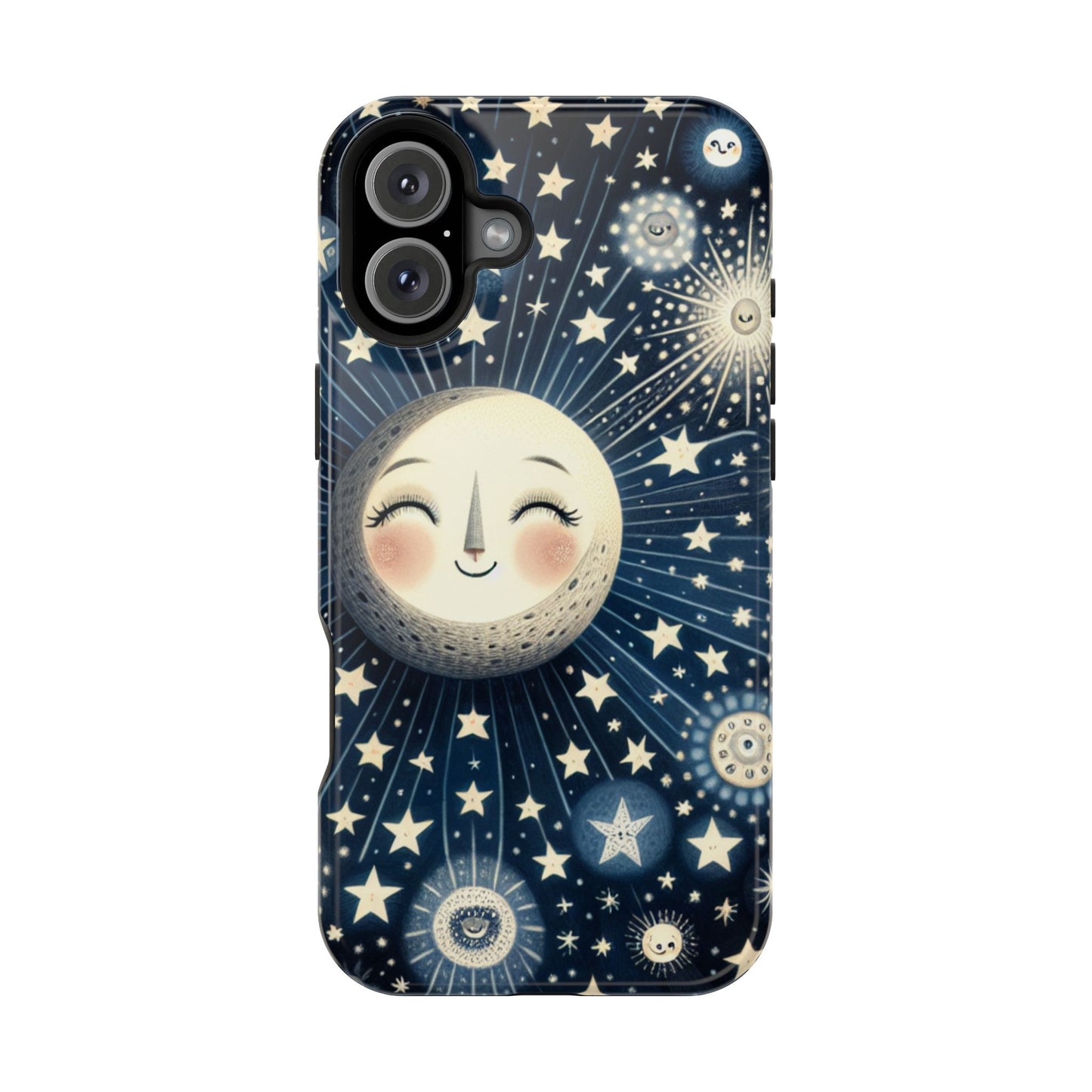 Celestial Impact-Resistant Cases, Protective Phone Cover, Moon & Stars Design, Gift for Astrology Lovers, Unique Phone Accessories, [...]