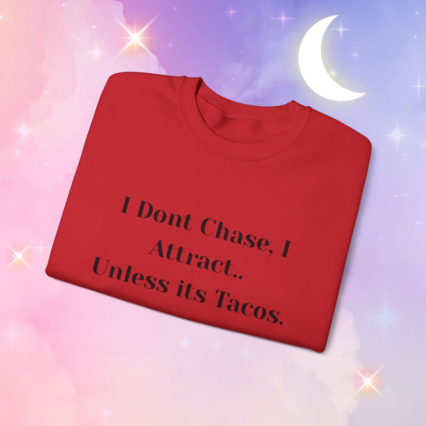 Taco-Themed Funny Crewneck Sweatshirt, Comfy Sweatshirt for Taco Lovers, Unisex Gift for Foodies, Casual Wear, Taco Gift