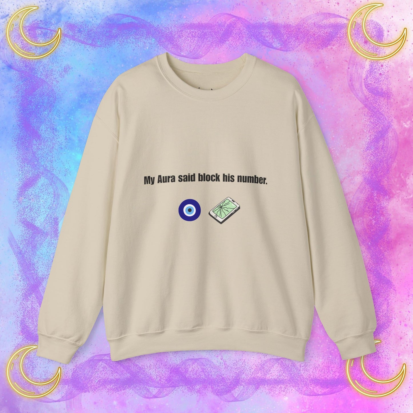 My Aura Says Block Number Sweatshirt, Unisex Crewneck for Casual Wear, Perfect Gift for Friends, Cozy Fall Sweater, Spiritual [...]