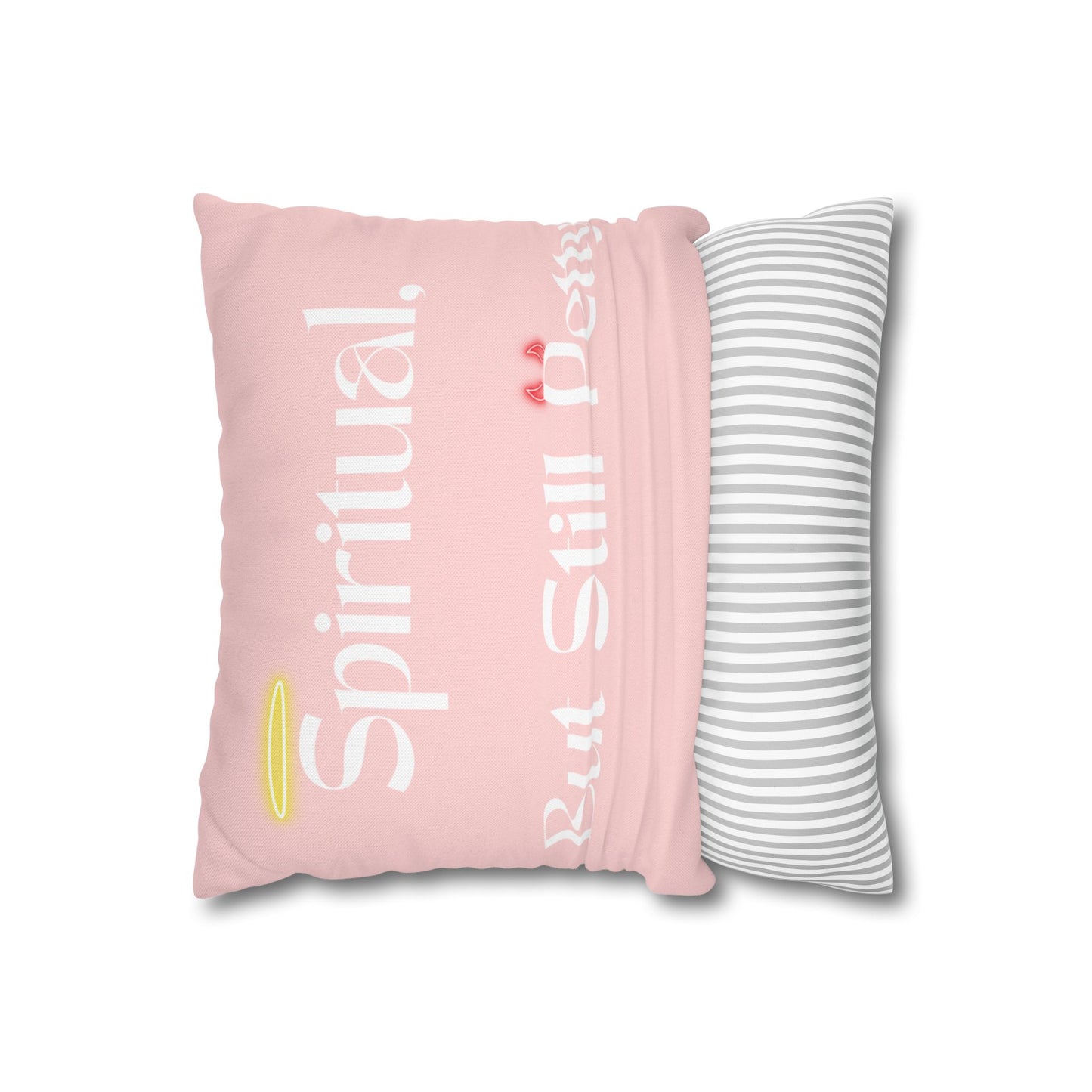 Spiritual Quote Pillowcase, Cozy Bedroom Decor, Gift for Mindfulness Lovers, Inspirational Home Accessory, Cute Home Decoration