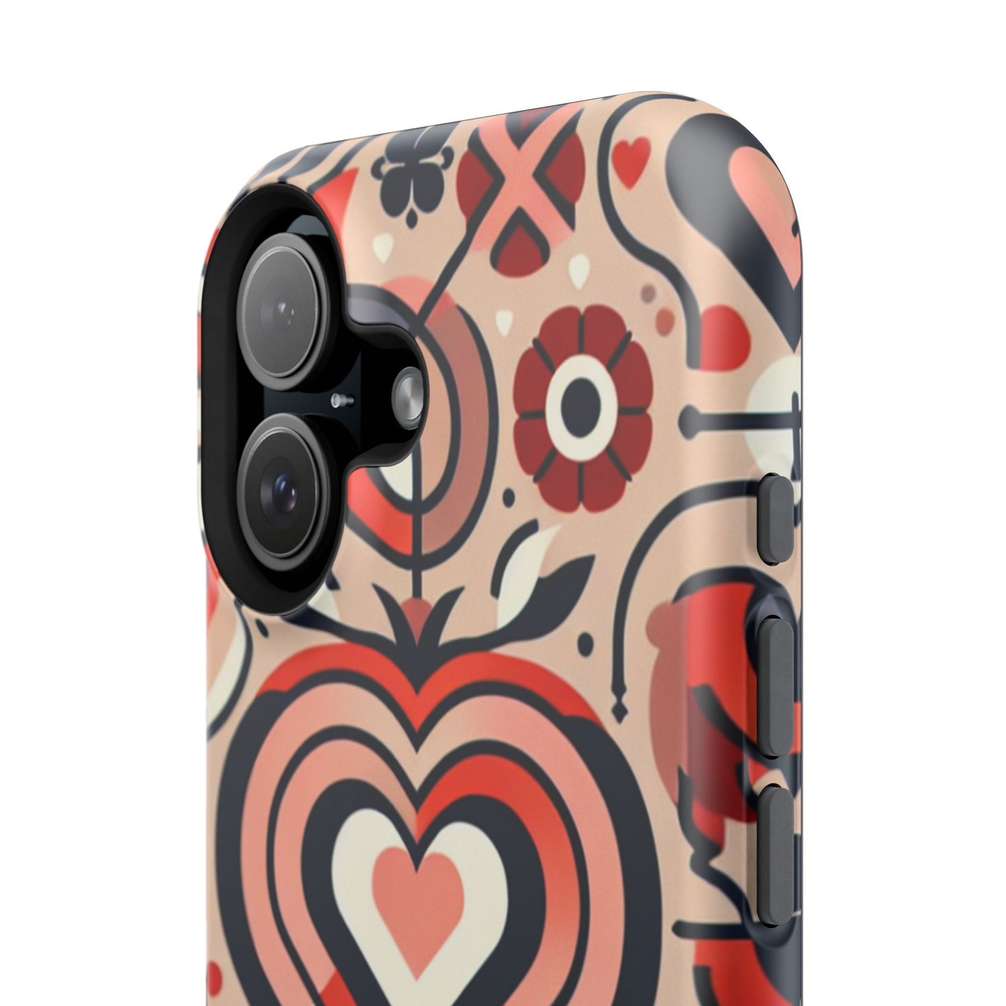 Heartfelt Impact-Resistant Phone Cases, Durable Phone Covers, Love-Themed Accessories, Valentine's Gifts, Unique Tech Cases