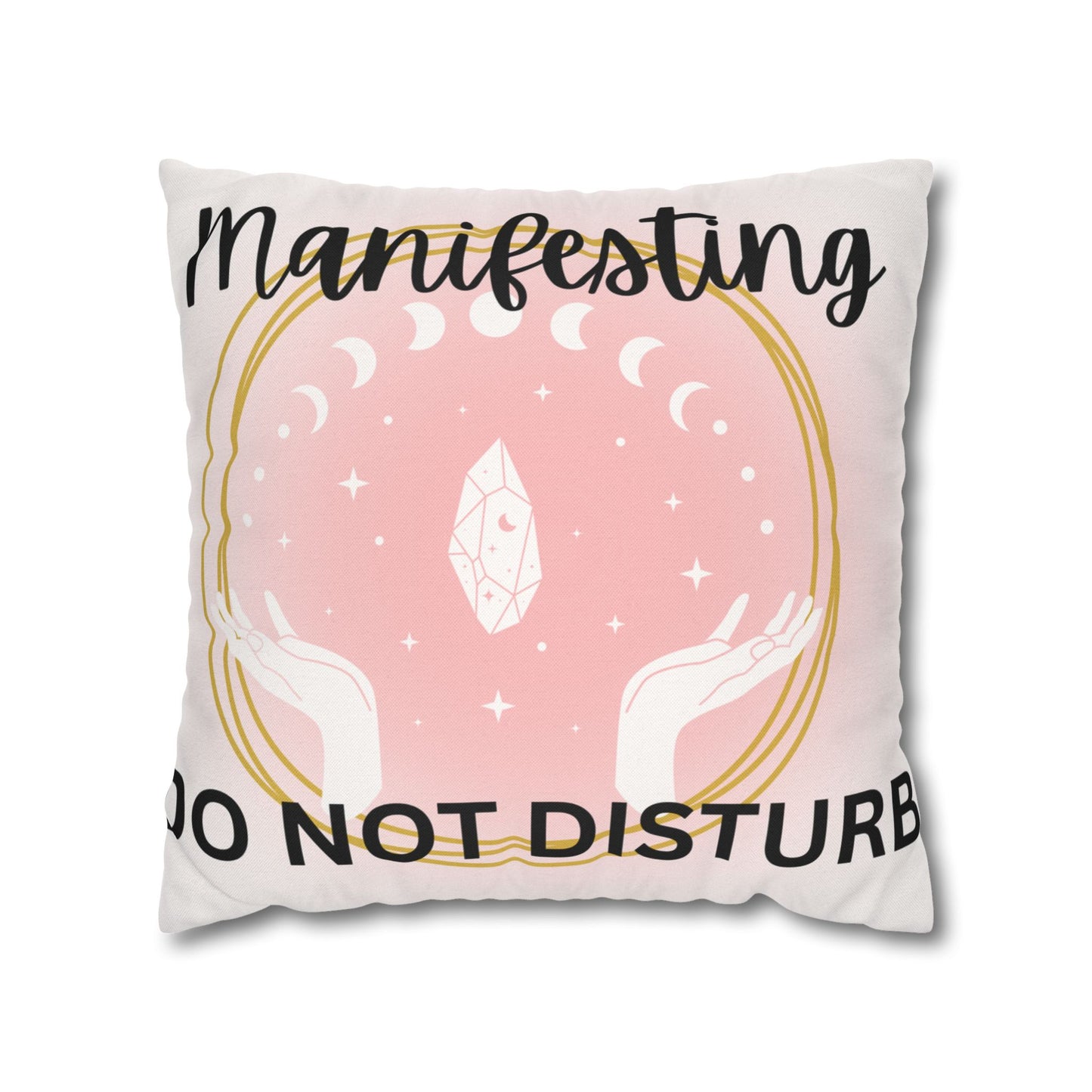 Manifesting Pillowcase, Spiritual Home Decor, Meditation Gift, Affirmation Cushion, Cozy Bedroom Accessory