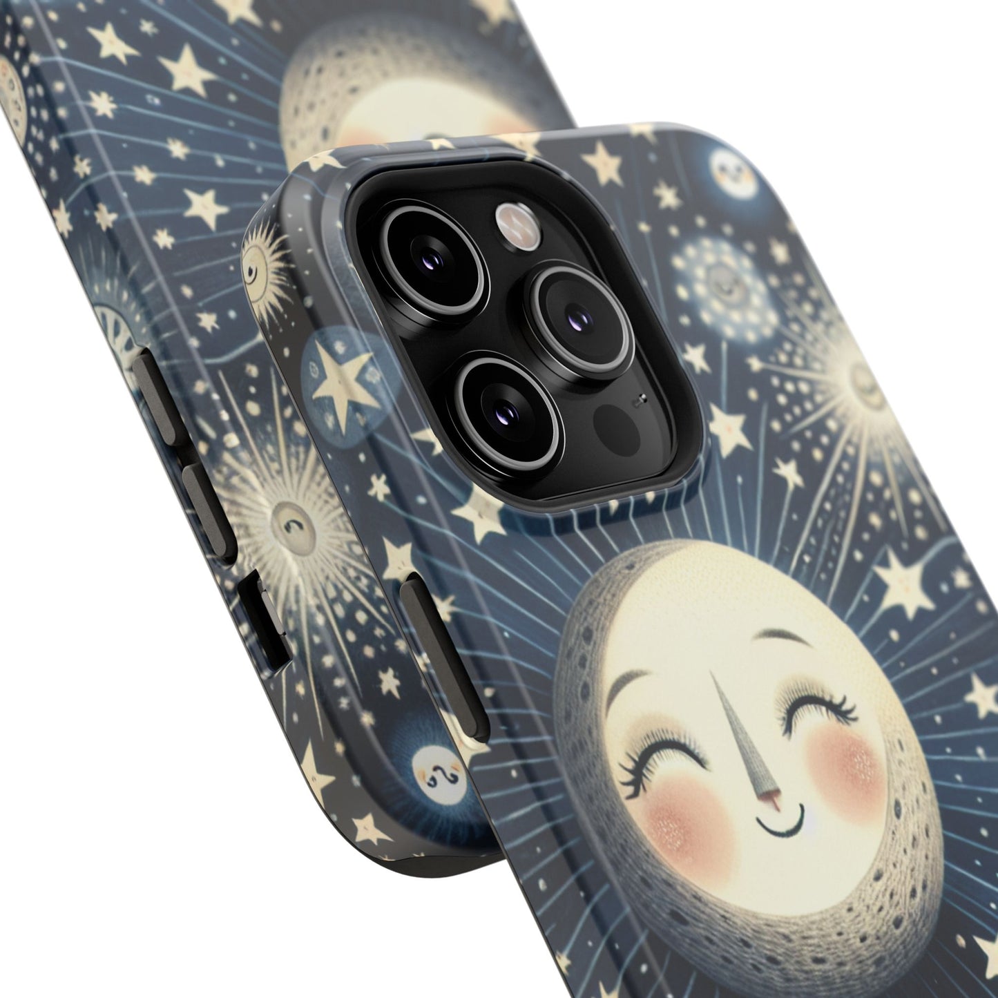 Celestial Impact-Resistant Cases, Protective Phone Cover, Moon & Stars Design, Gift for Astrology Lovers, Unique Phone Accessories, [...]