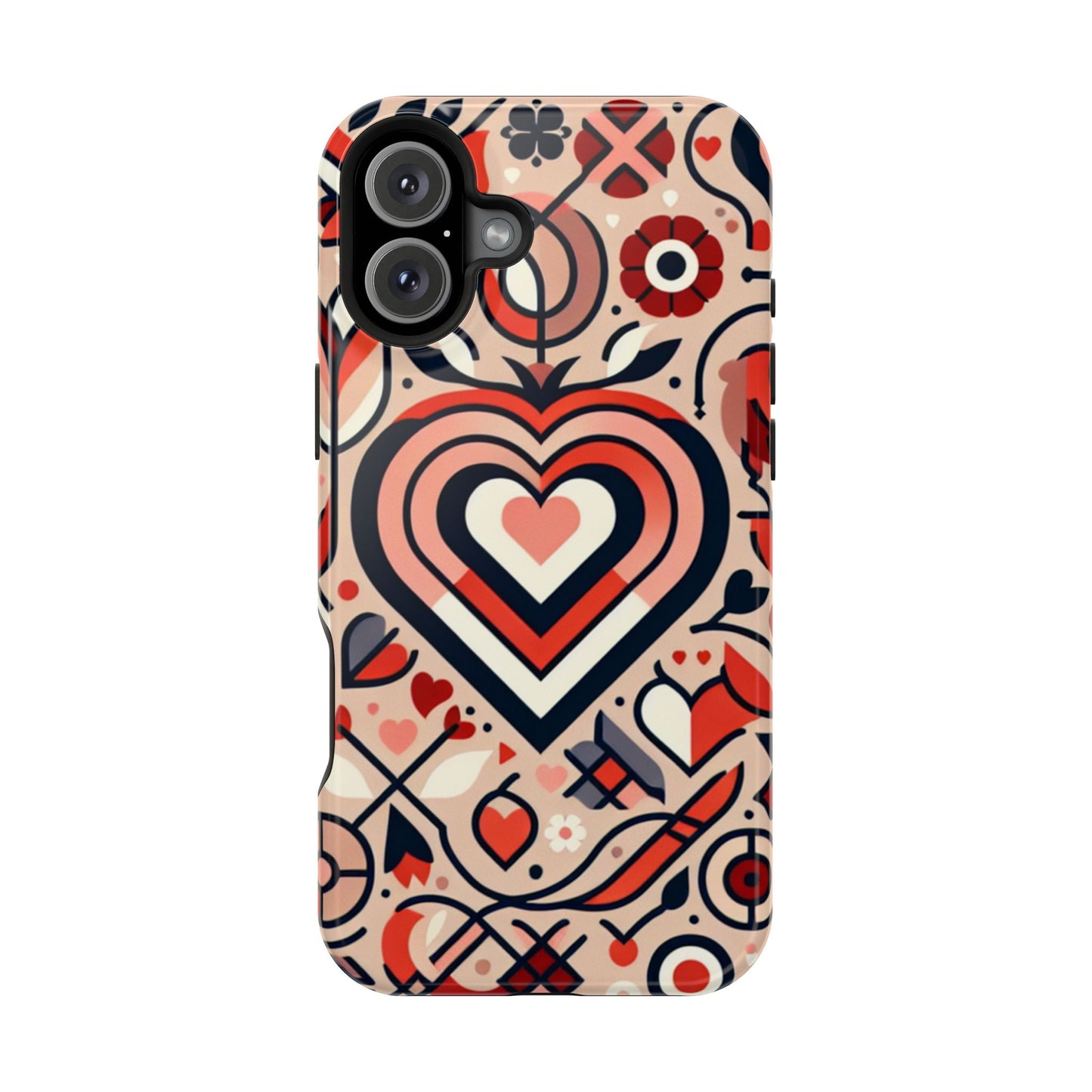 Heartfelt Impact-Resistant Phone Cases, Durable Phone Covers, Love-Themed Accessories, Valentine's Gifts, Unique Tech Cases