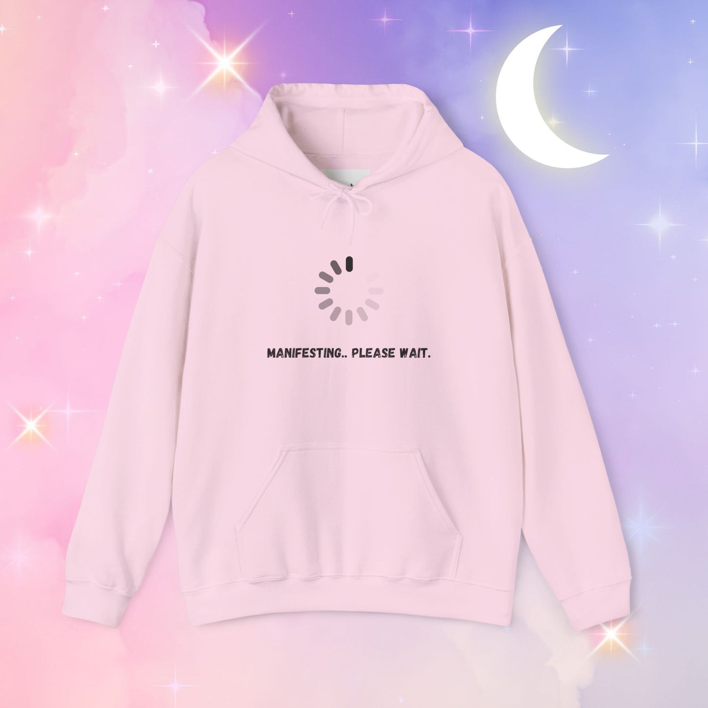 Manifesting Hoodie - Unisex Heavy Blend™ Sweatshirt, Cozy Layer for Dreamers, Gift for Friends, Affirmation Apparel, Self-Care Fashion