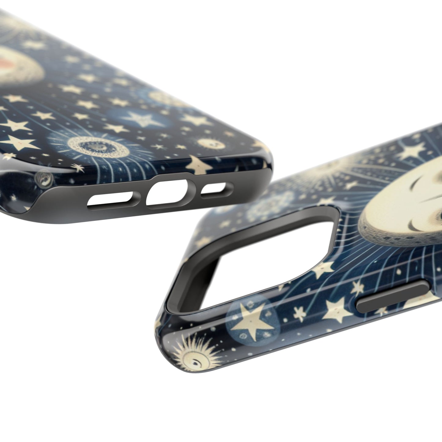 Celestial Impact-Resistant Cases, Protective Phone Cover, Moon & Stars Design, Gift for Astrology Lovers, Unique Phone Accessories, [...]