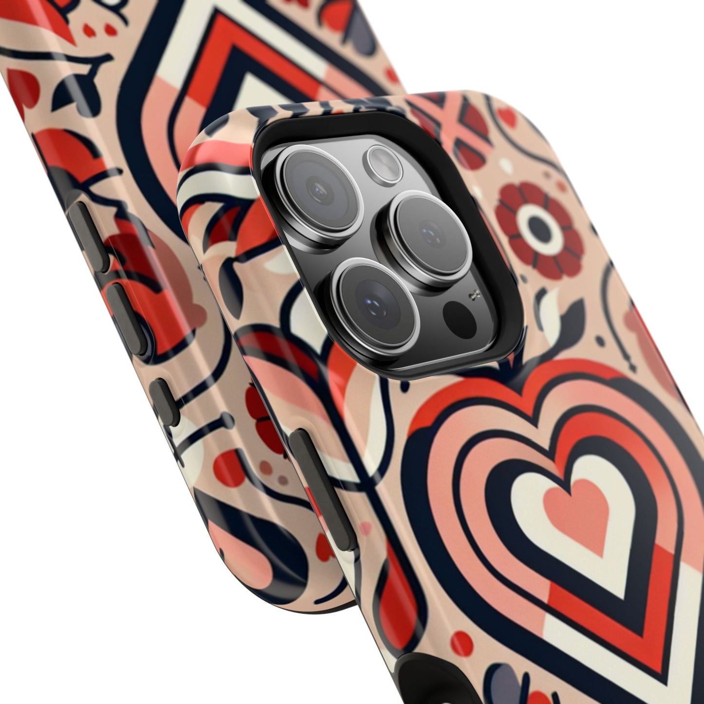 Heartfelt Impact-Resistant Phone Cases, Durable Phone Covers, Love-Themed Accessories, Valentine's Gifts, Unique Tech Cases