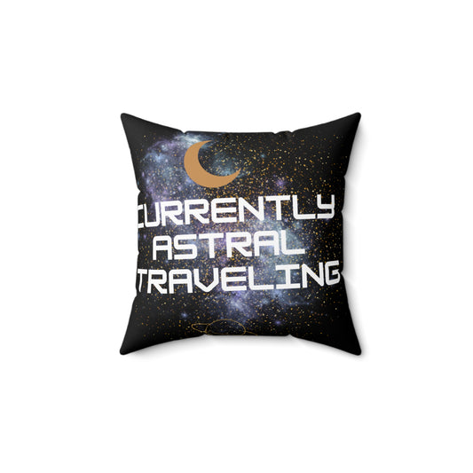 Astral Travel Themed Pillow, Cosmic Decor, Space Lover Gift, Bohemian Vibes, Dorm Room Accent, Meditation Accessory