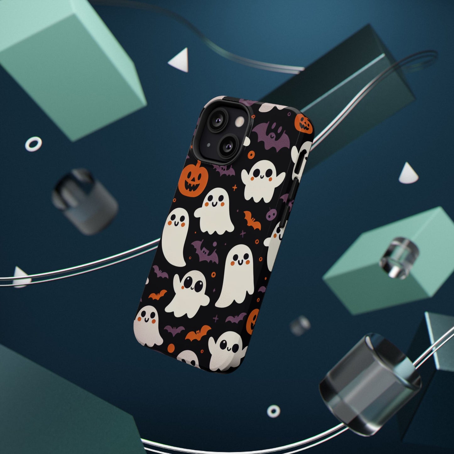 Halloween Ghost Phone Case, Cute Ghost Cases for iPhone, October Birthday Gift, Spooky Decor, Fun & Funky Cell Phone Cover