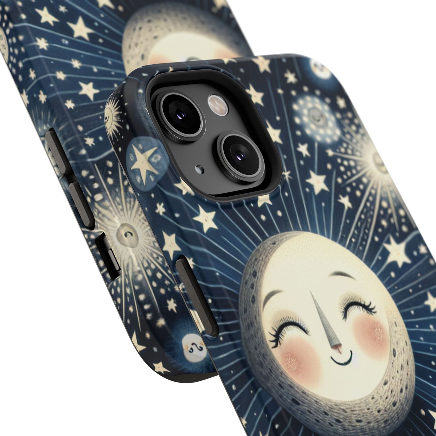 Celestial Impact-Resistant Cases, Protective Phone Cover, Moon & Stars Design, Gift for Astrology Lovers, Unique Phone Accessories, [...]