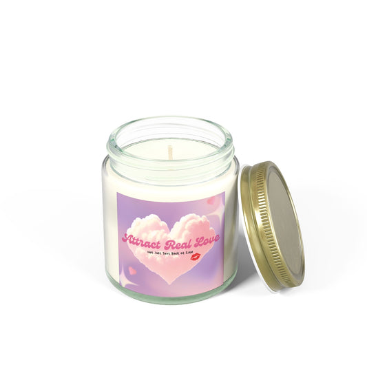 Attract Real Love (Not Just Text Back at 2AM) Candle, Ideal for Valentine's Day, Engagements, Cozy Nights, Gifts for Her, Aromatherapy