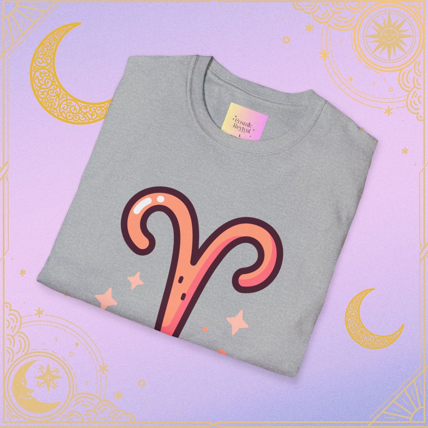 Aries Zodiac T-Shirt for Astrology Lovers, Horoscope Tee, Unisex Softstyle Shirt, Birthday Gift, Celestial Fashion