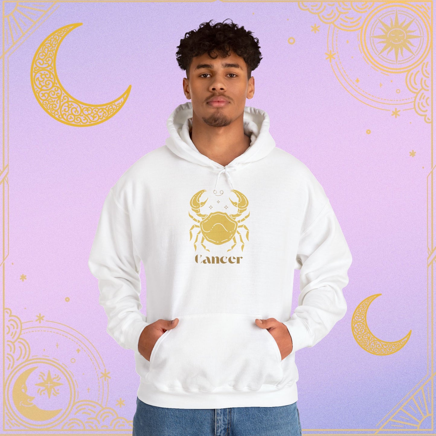 Cancer Zodiac Hoodie, Astrology Sweatshirt, Unisex Comfort Wear, Birthday Gift, Horoscope Apparel