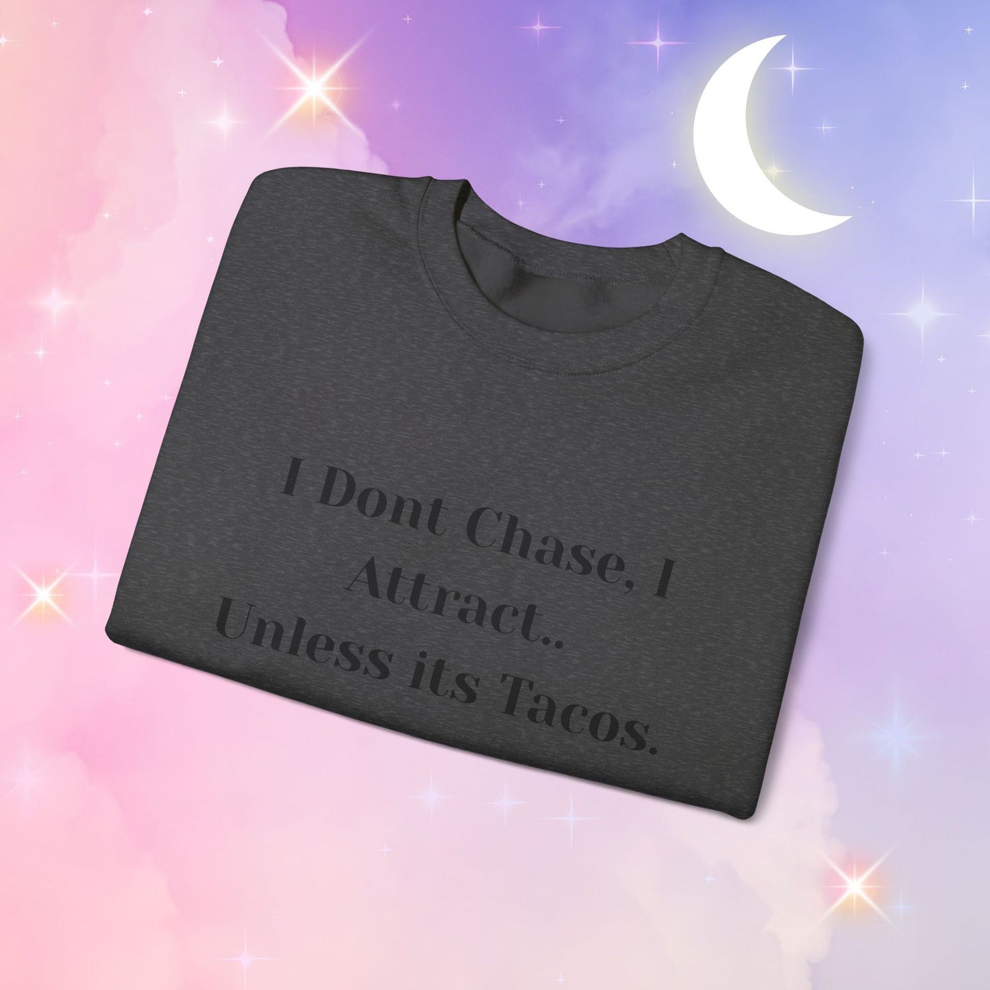 Taco-Themed Funny Crewneck Sweatshirt, Comfy Sweatshirt for Taco Lovers, Unisex Gift for Foodies, Casual Wear, Taco Gift