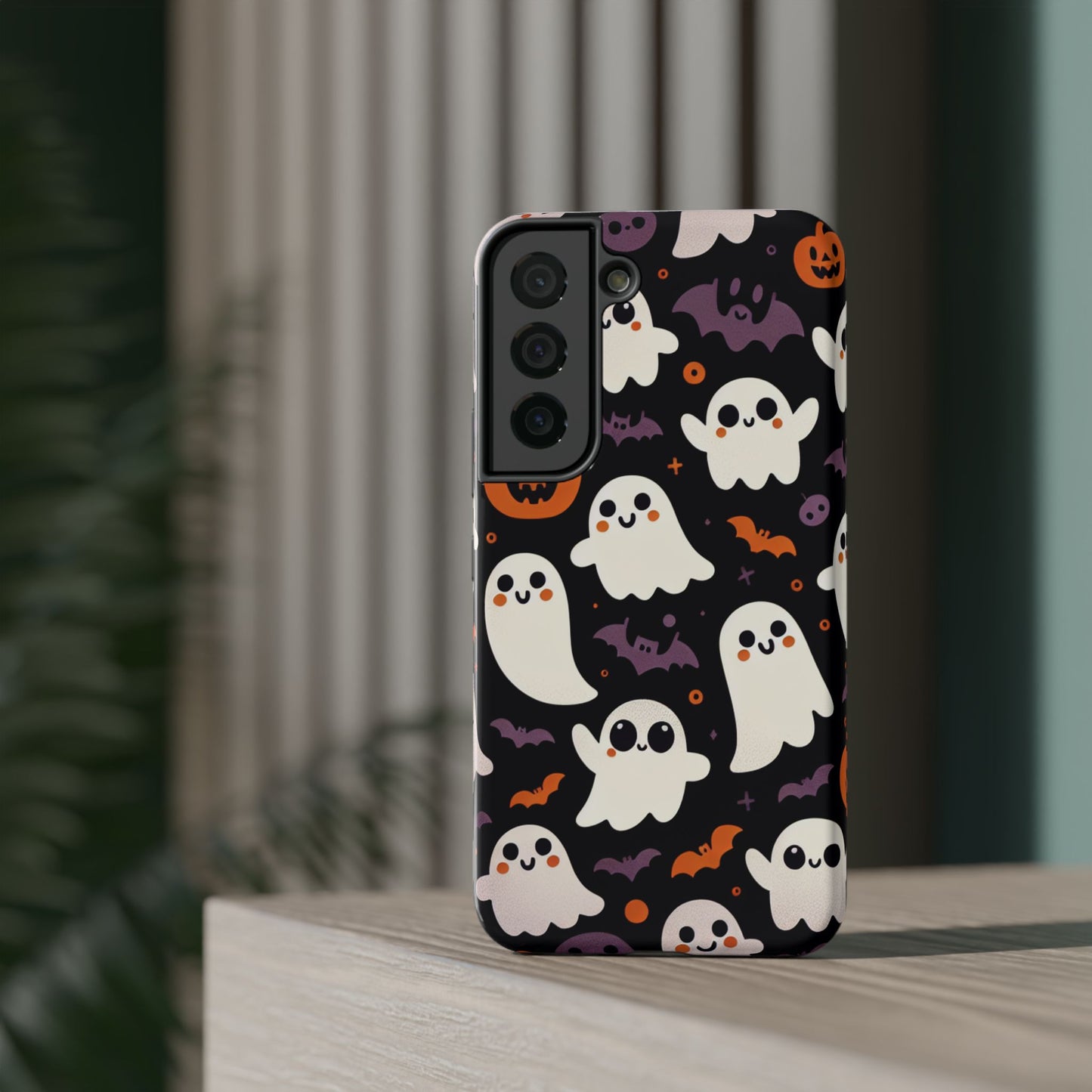 Halloween Ghost Phone Case, Cute Ghost Cases for iPhone, October Birthday Gift, Spooky Decor, Fun & Funky Cell Phone Cover
