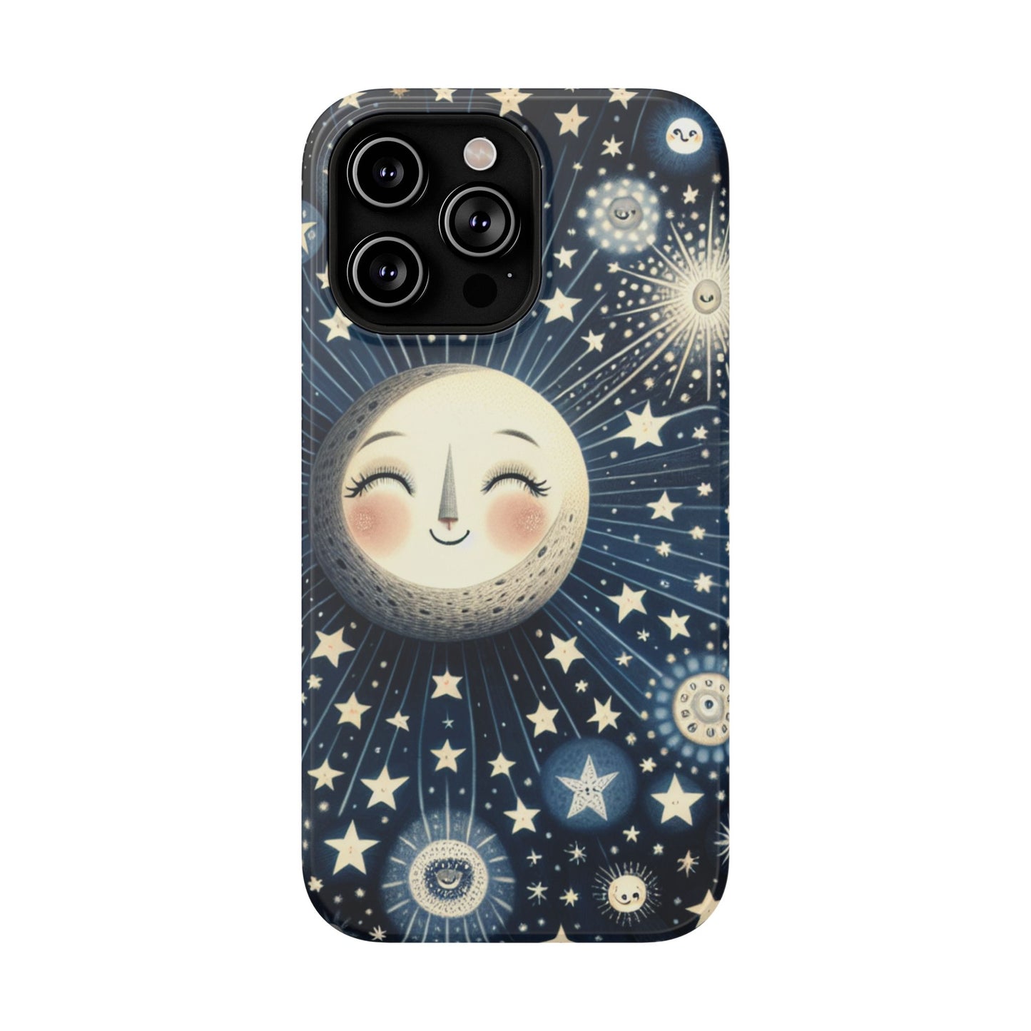 Celestial Impact-Resistant Cases, Protective Phone Cover, Moon & Stars Design, Gift for Astrology Lovers, Unique Phone Accessories, [...]