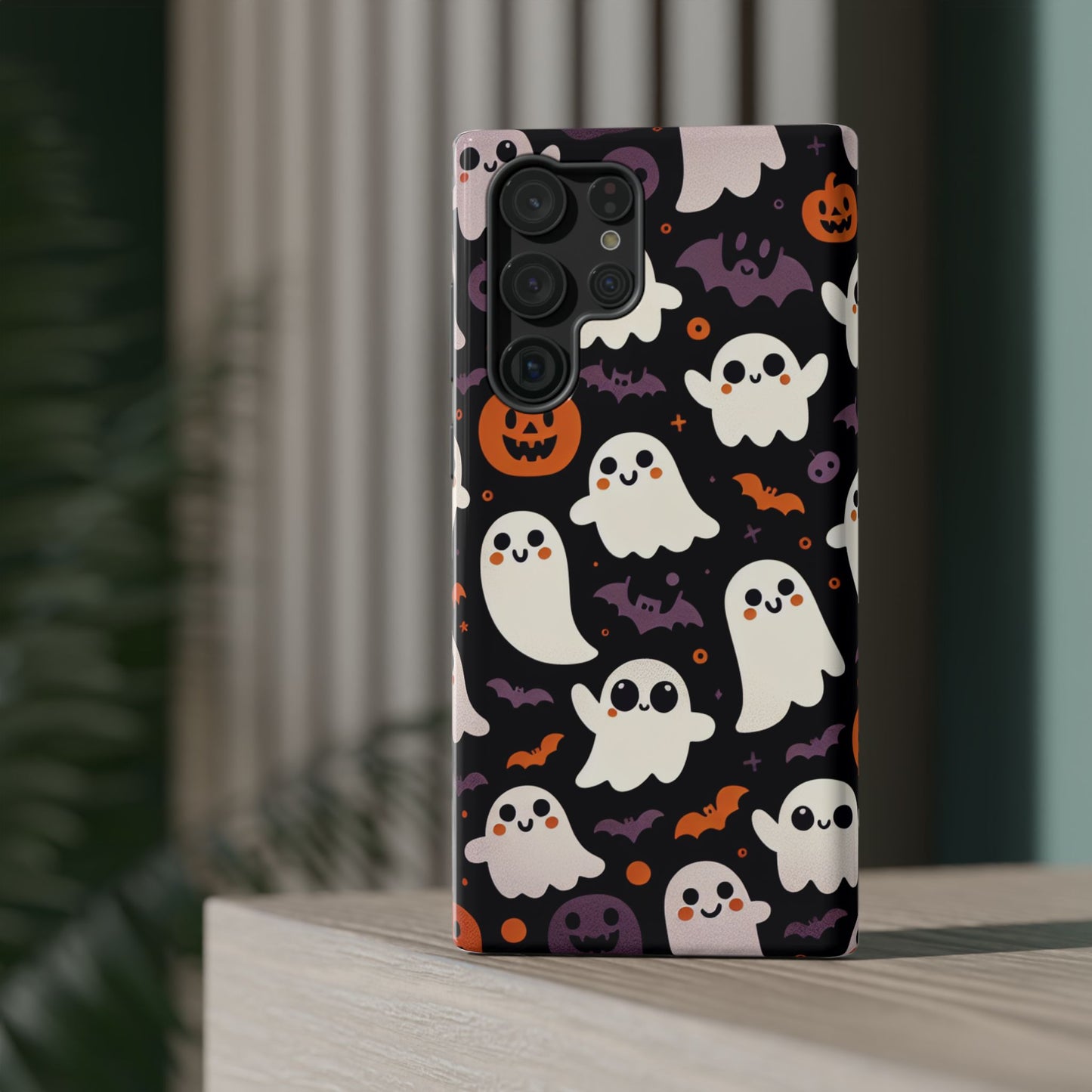 Halloween Ghost Phone Case, Cute Ghost Cases for iPhone, October Birthday Gift, Spooky Decor, Fun & Funky Cell Phone Cover
