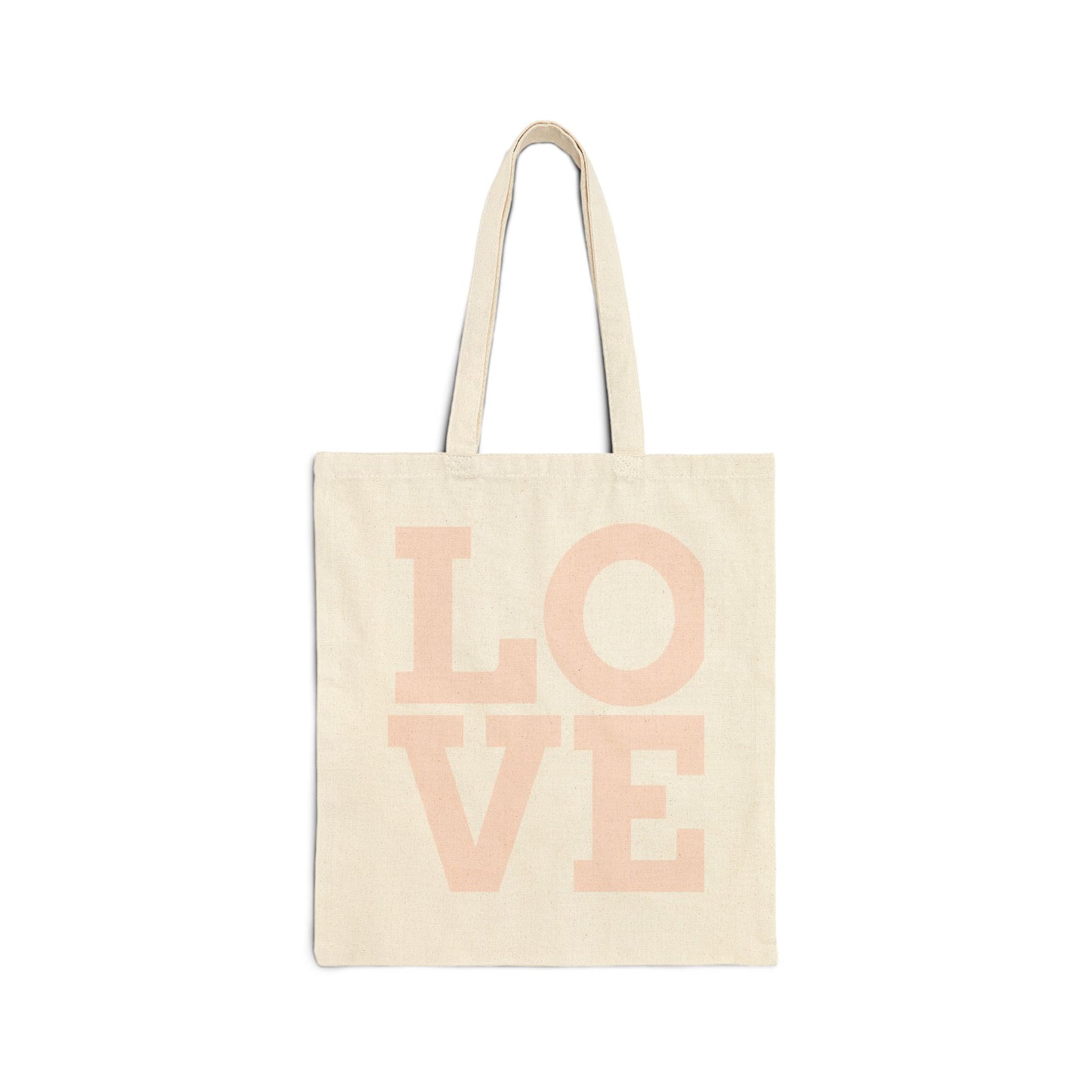 Love Canvas Tote Bag - Eco-Friendly Shopping, Gift for Her, Beach Bag, Grocery Tote, Stylish Everyday Use