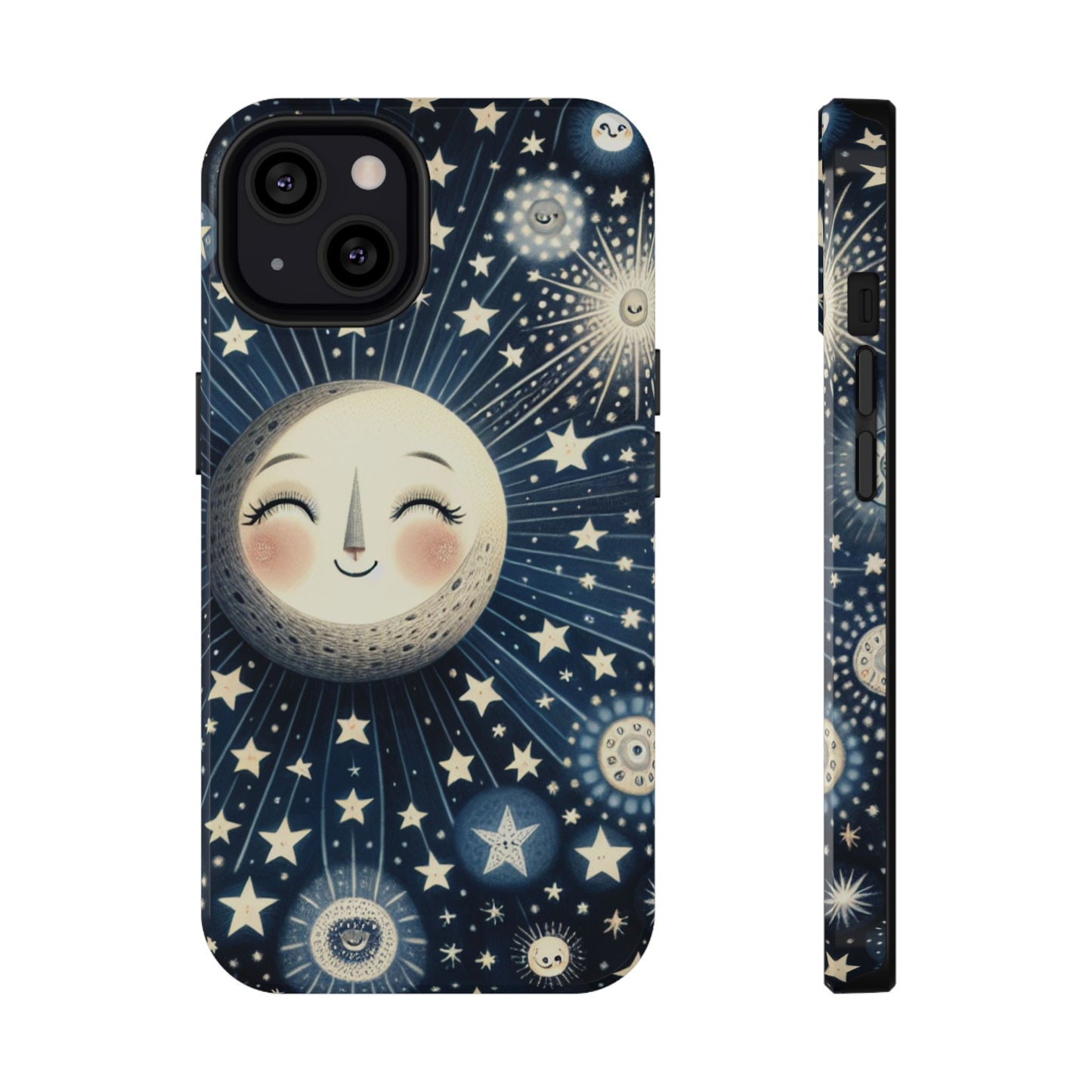 Celestial Impact-Resistant Cases, Protective Phone Cover, Moon & Stars Design, Gift for Astrology Lovers, Unique Phone Accessories, [...]