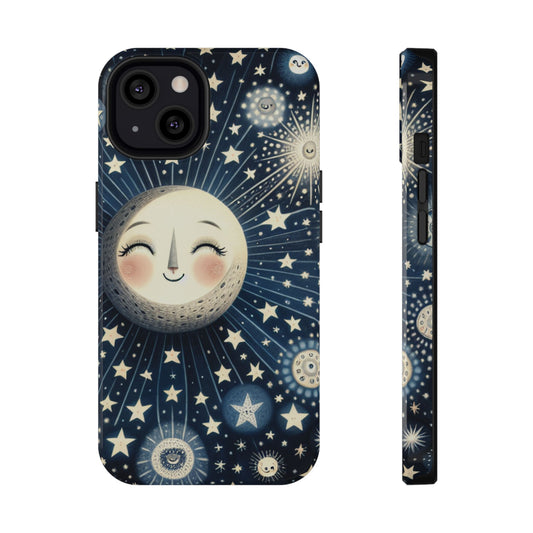Celestial Impact-Resistant Cases, Protective Phone Cover, Moon & Stars Design, Gift for Astrology Lovers, Unique Phone Accessories, [...]