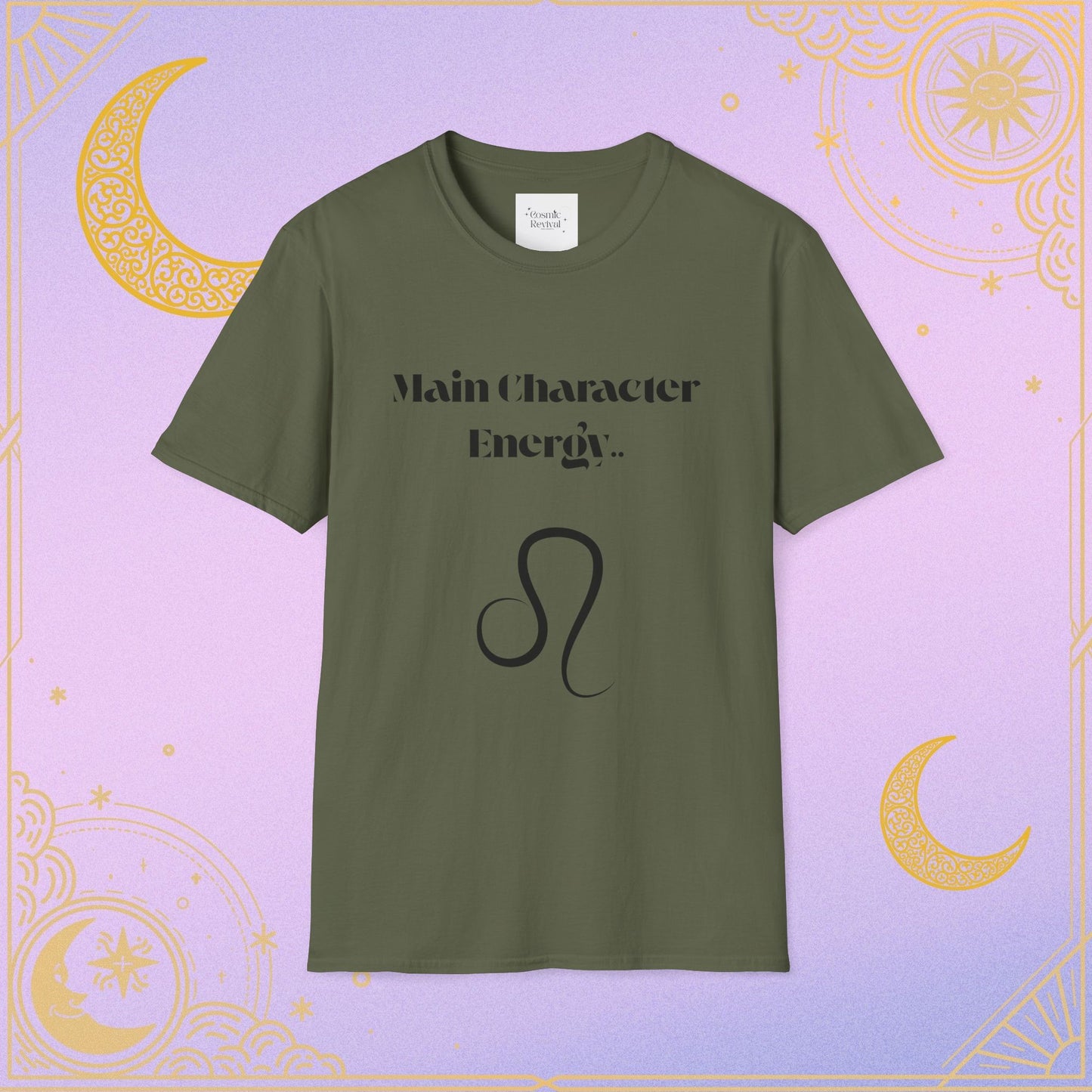 Main Character Energy Unisex T-Shirt, Astrology Tee, Gift for Leo, Casual Wear, Zodiac Shirt, Birthday Gift, Trendy Top